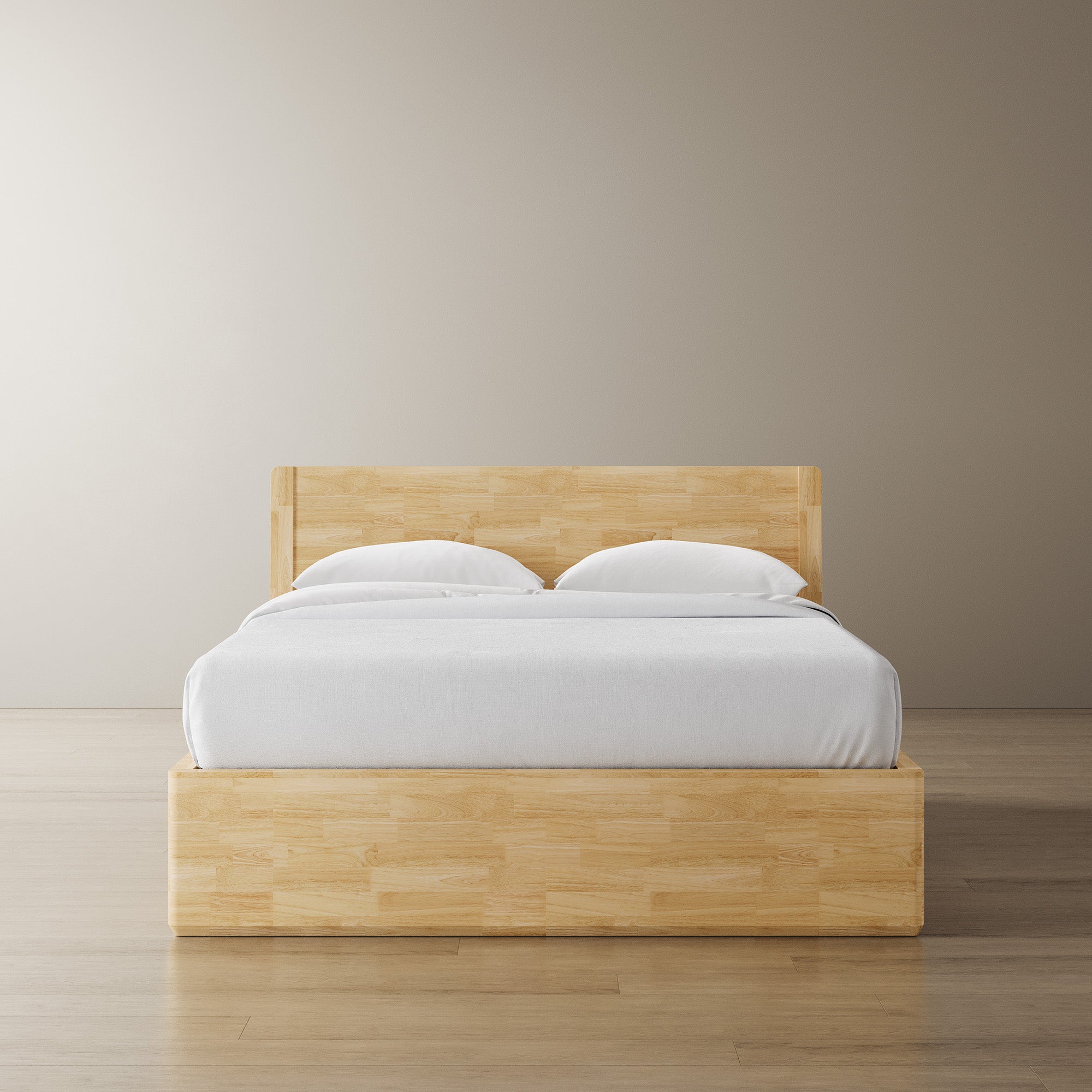 Surround Bed + Wooden Headboard