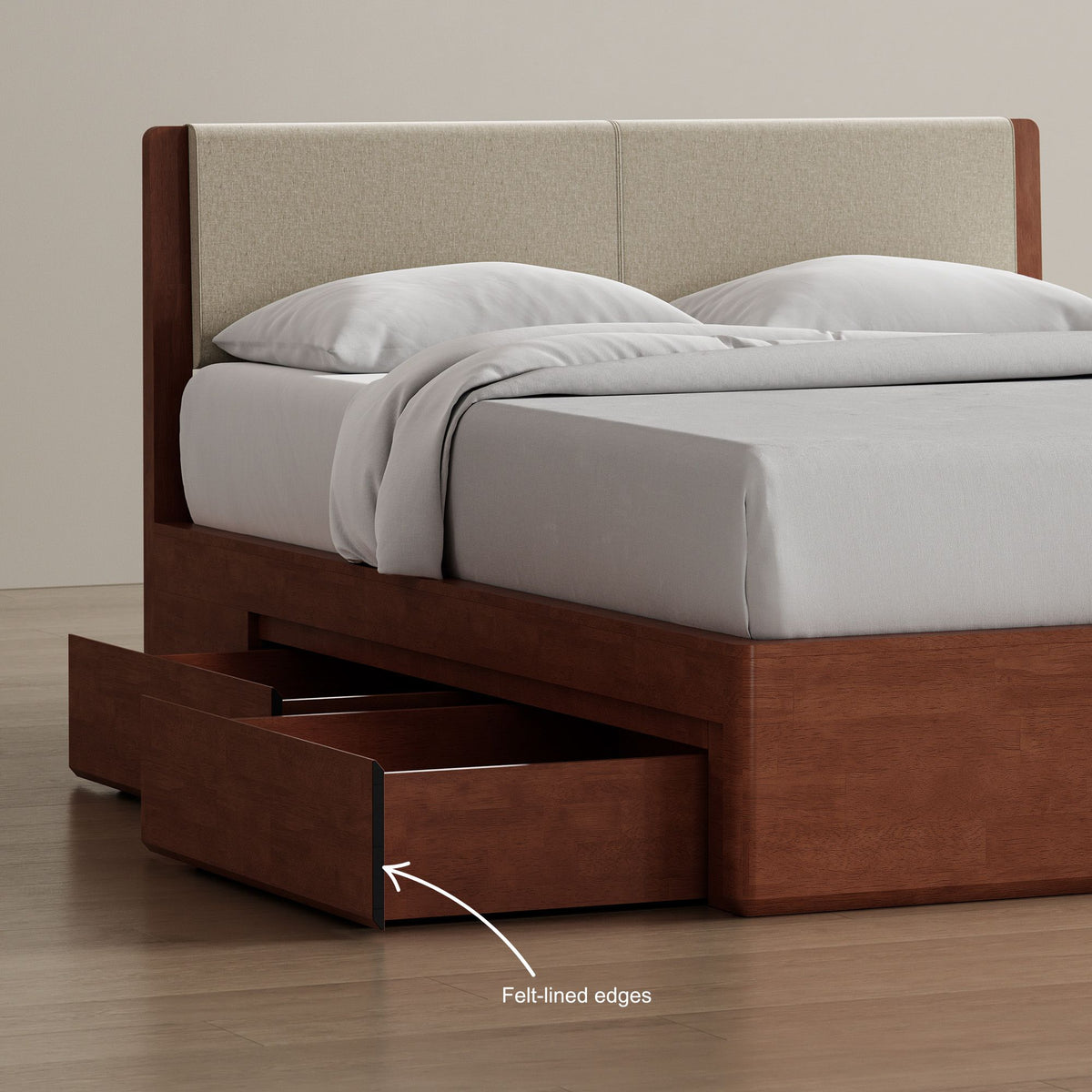 Surround Storage Bed + Headboard + Cushion