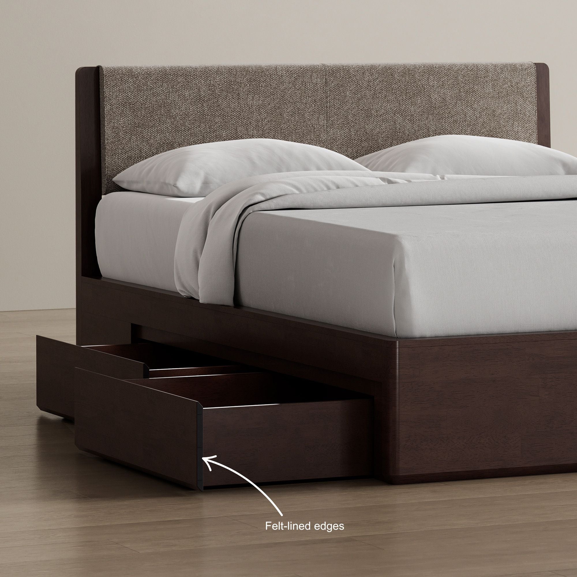 Surround Storage Bed + Headboard + Cushion