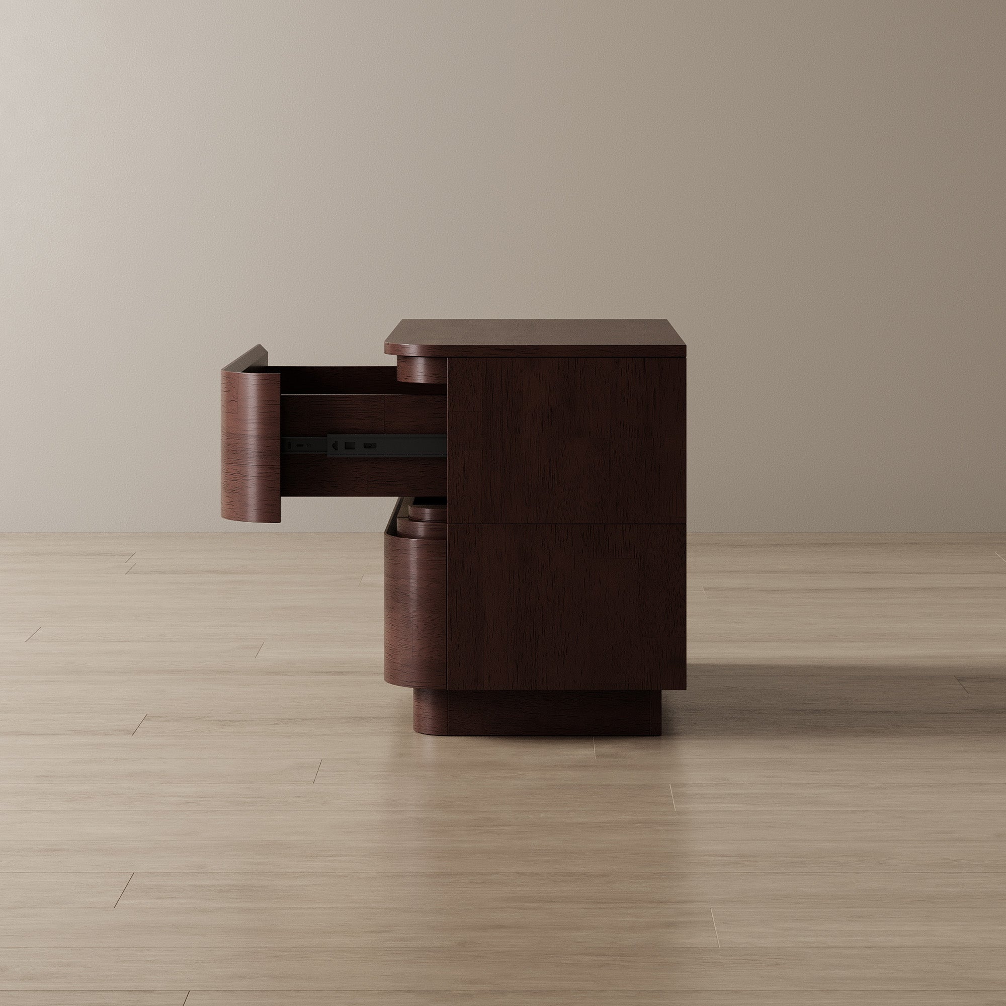 Curved Wide Nightstand