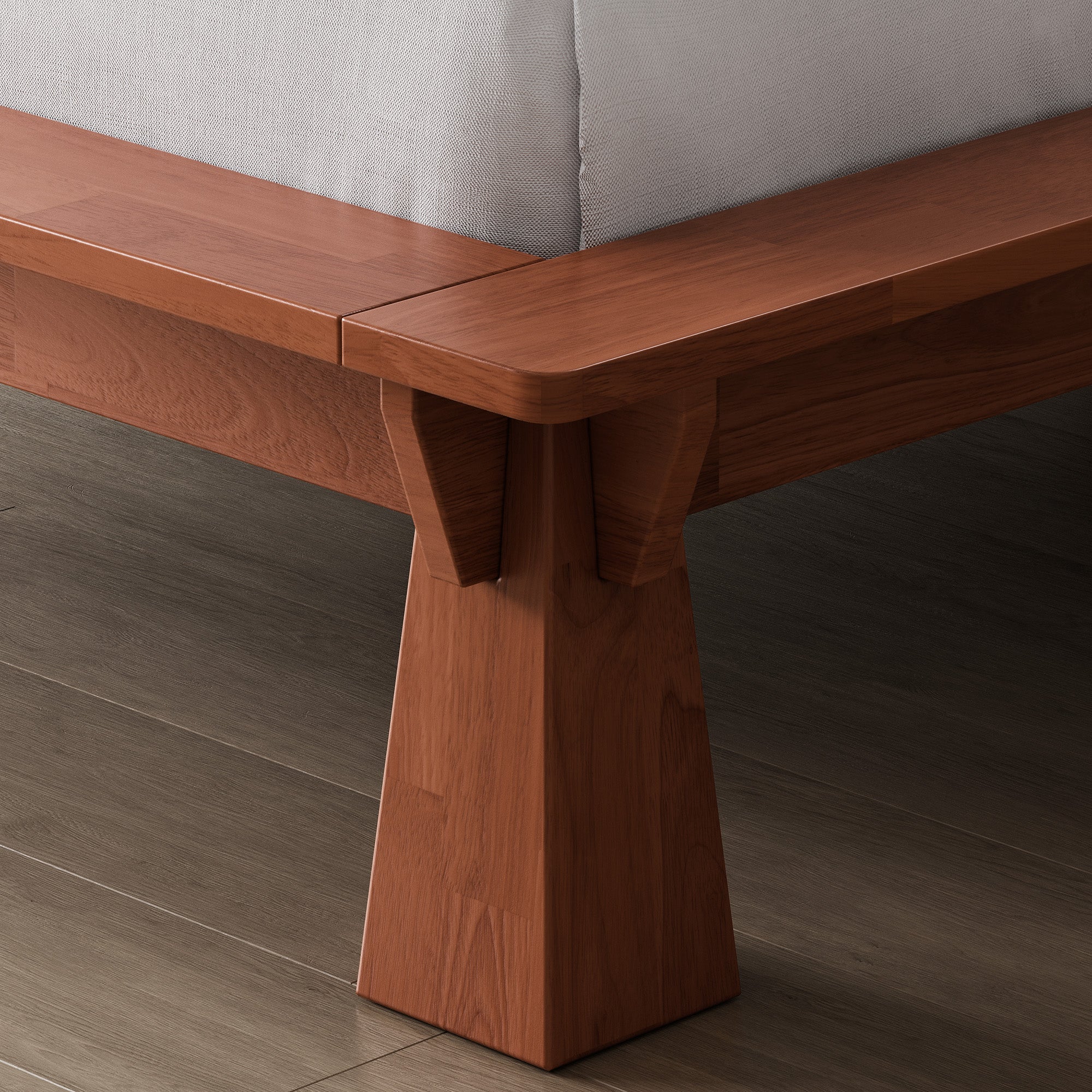 Connect Platform Bed + Two-tone Headboard