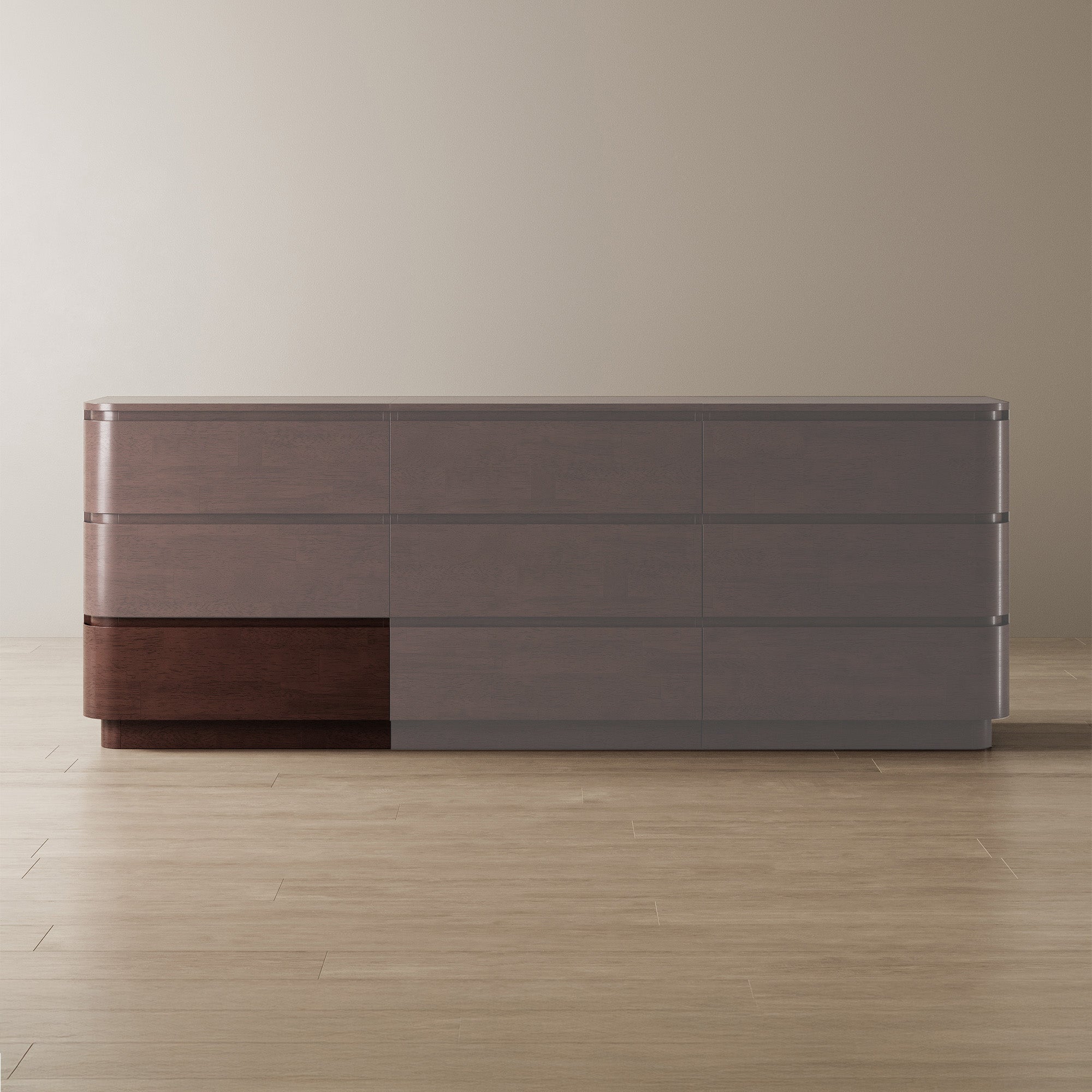 Curved Base Drawer + Top Panel