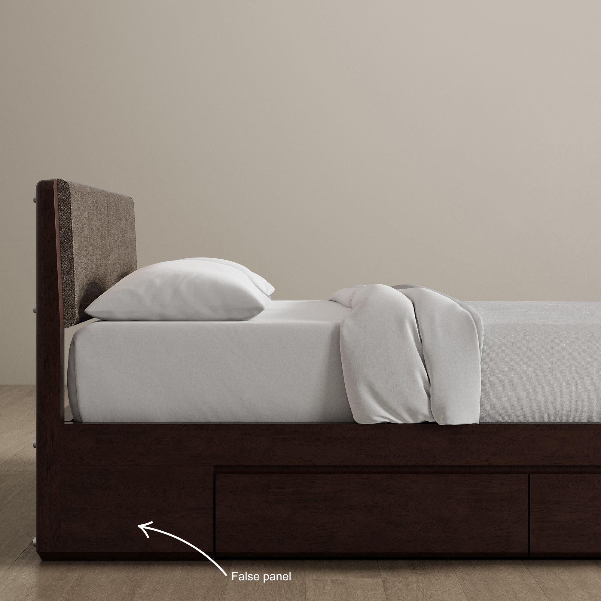 Surround Storage Bed + Headboard + Cushion