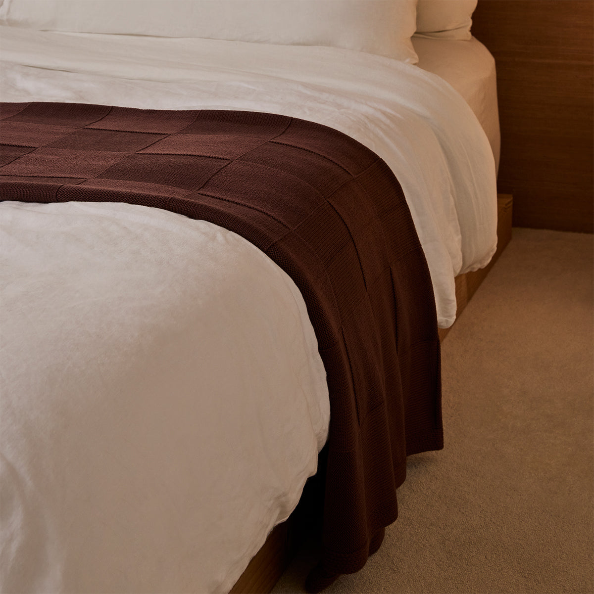 The Check Knit Throw