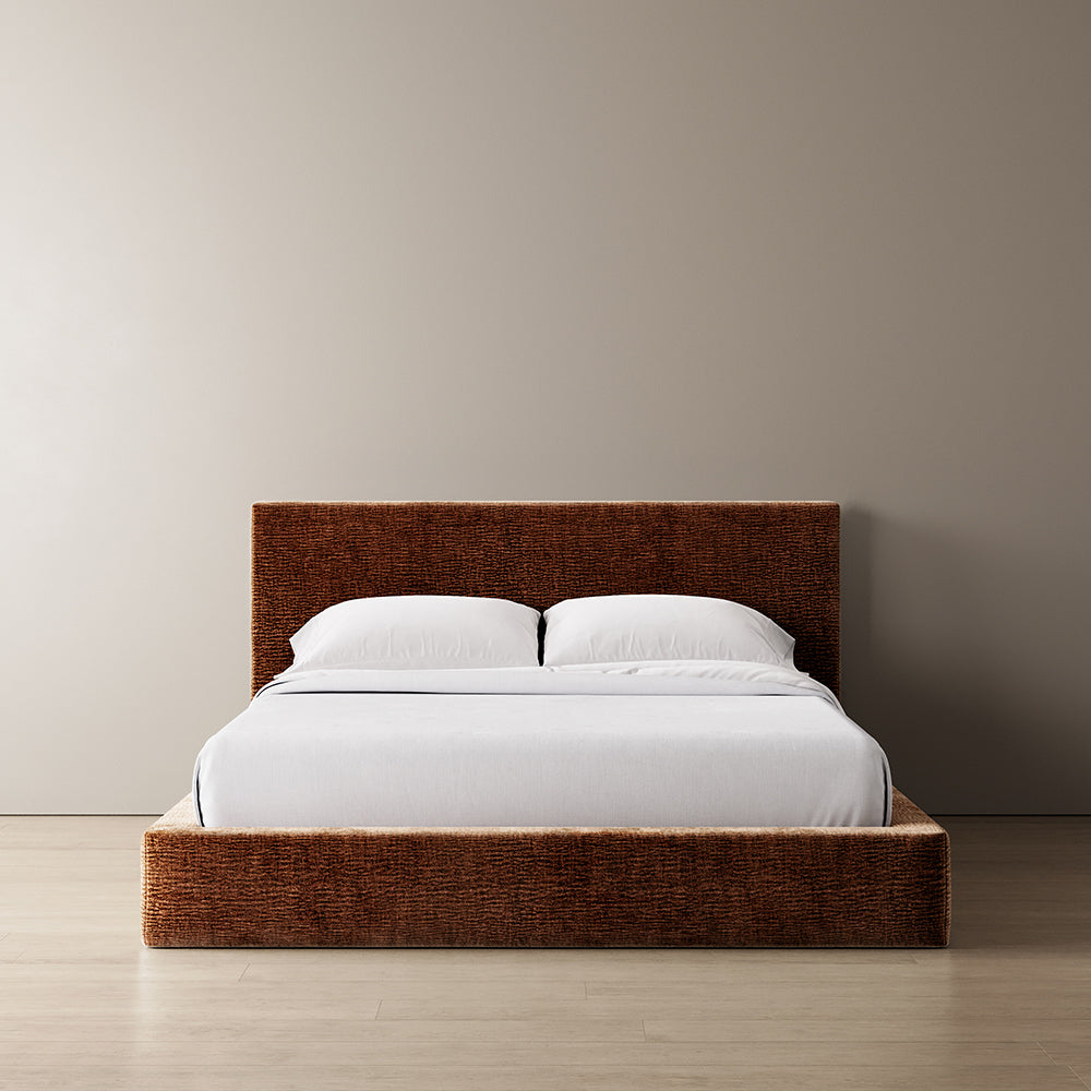 MARSHMALLOW BED COVER - CARAMEL