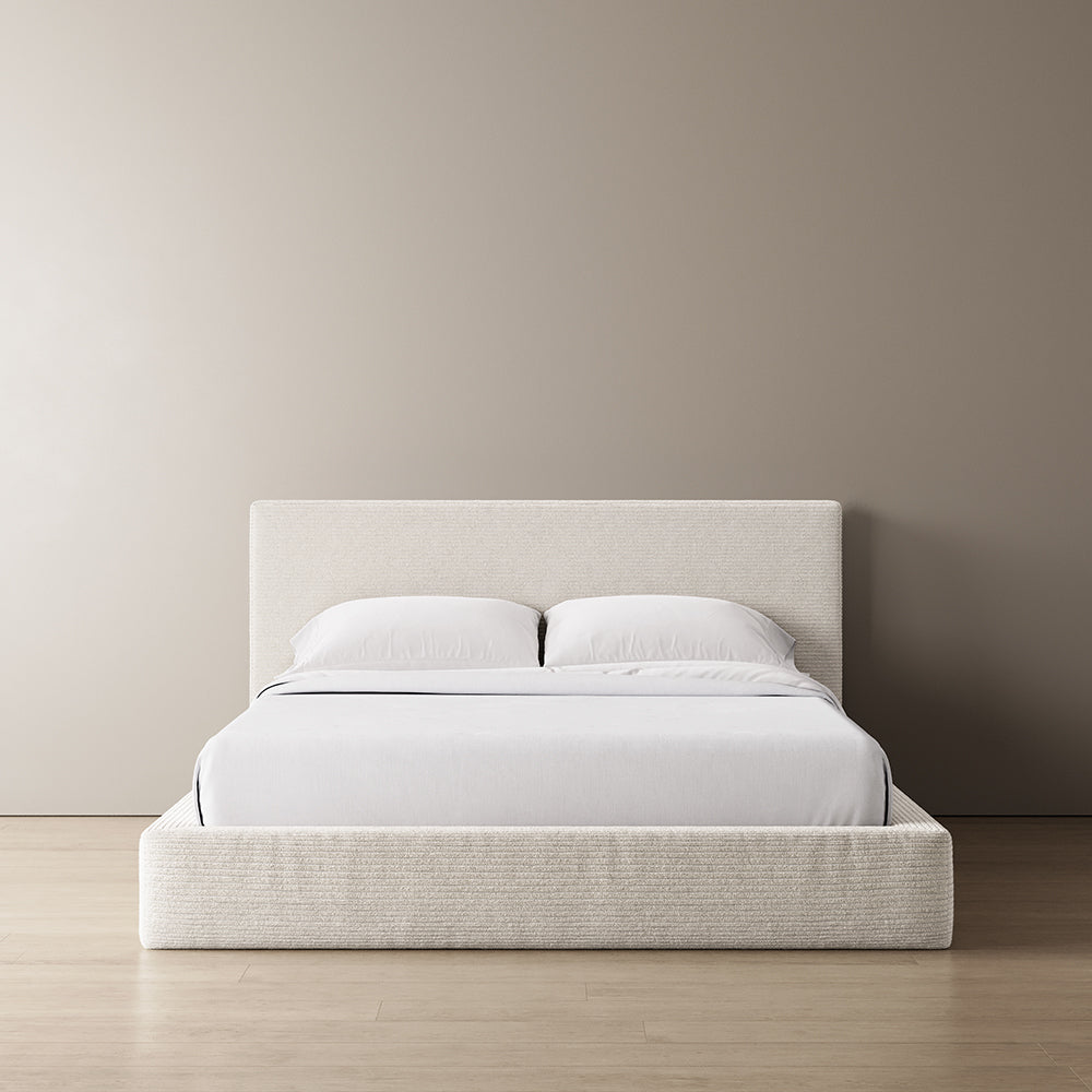 MARSHMALLOW BED COVER - OATMEAL