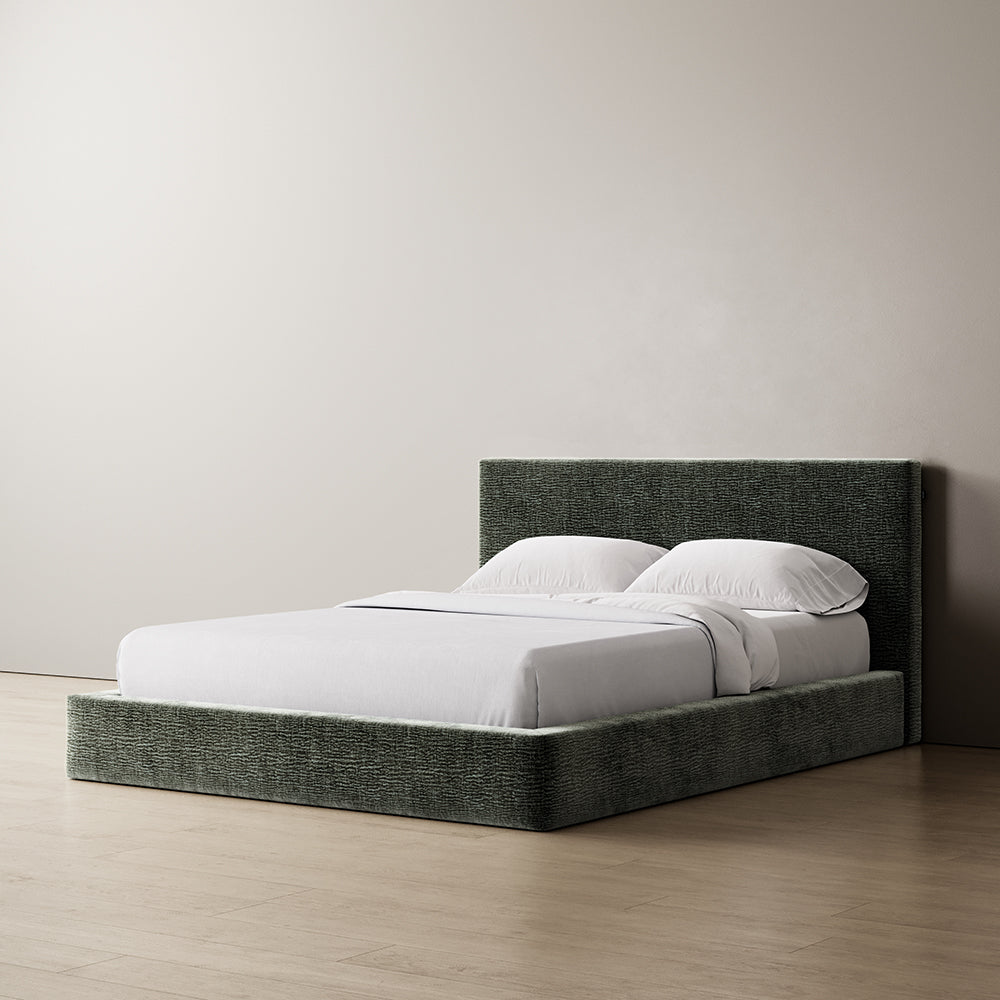 MARSHMALLOW BED COVER - FOREST GREEN