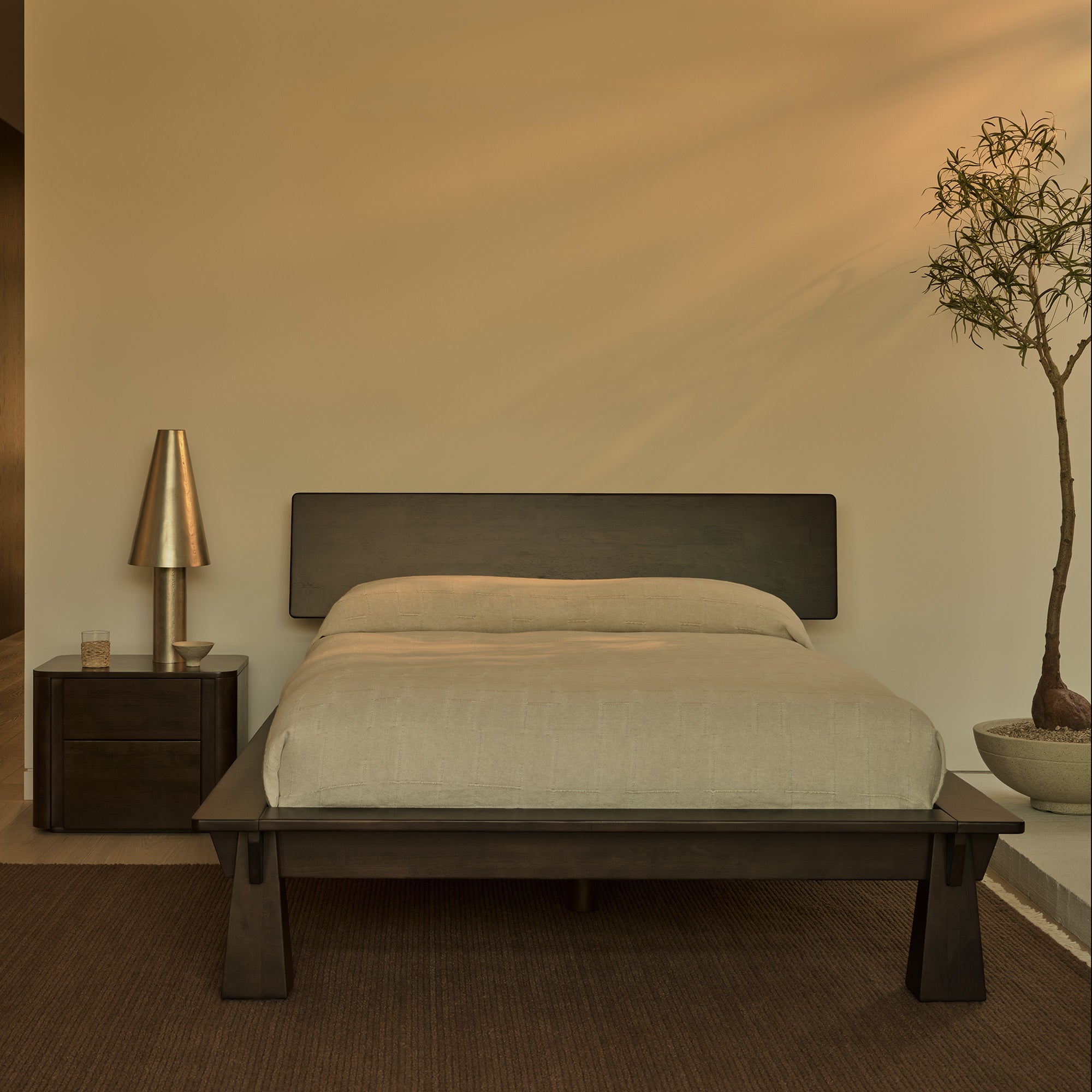 Platform Bed + Headboard
