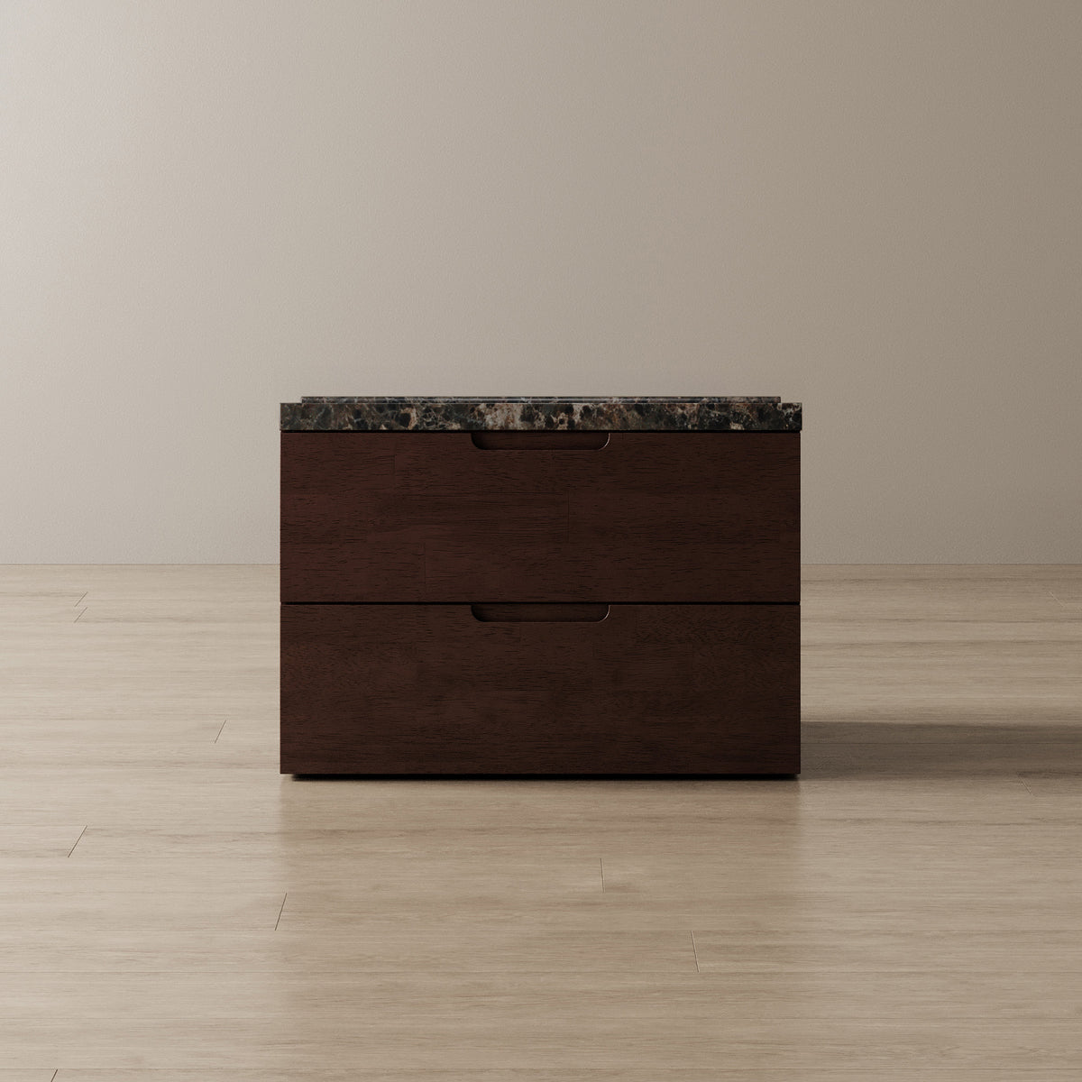 Connect Wide Bedside Table + Marble Top