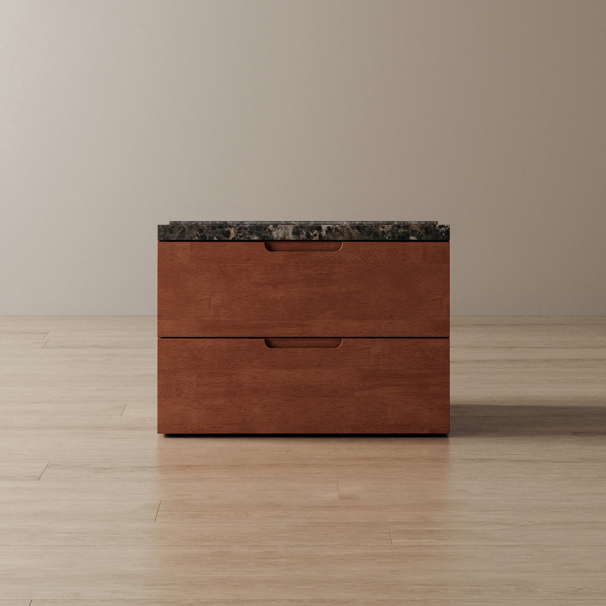 Connect Wide Bedside Table + Marble Top
