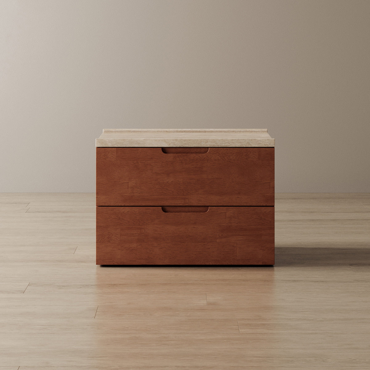 Connect Wide Bedside Table + Marble Top