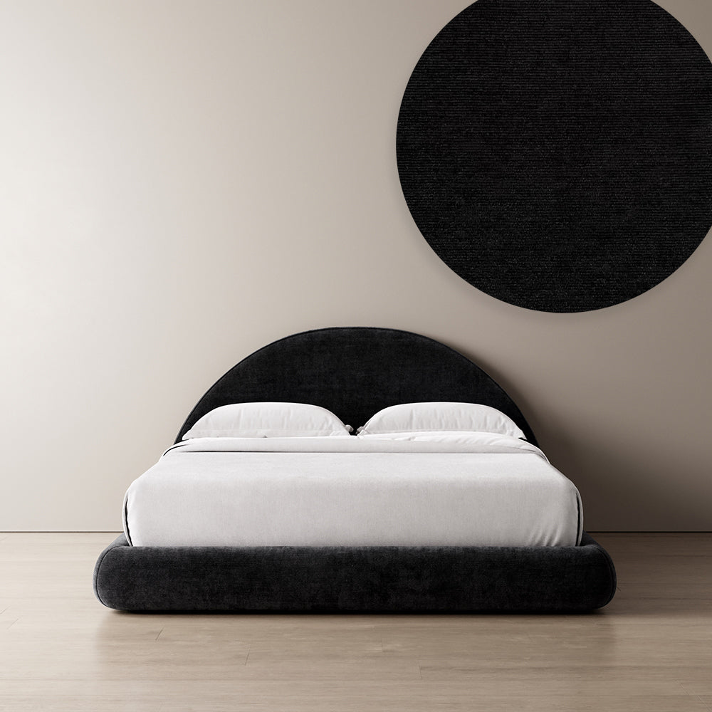 Marshmallow Curved Bed Cover