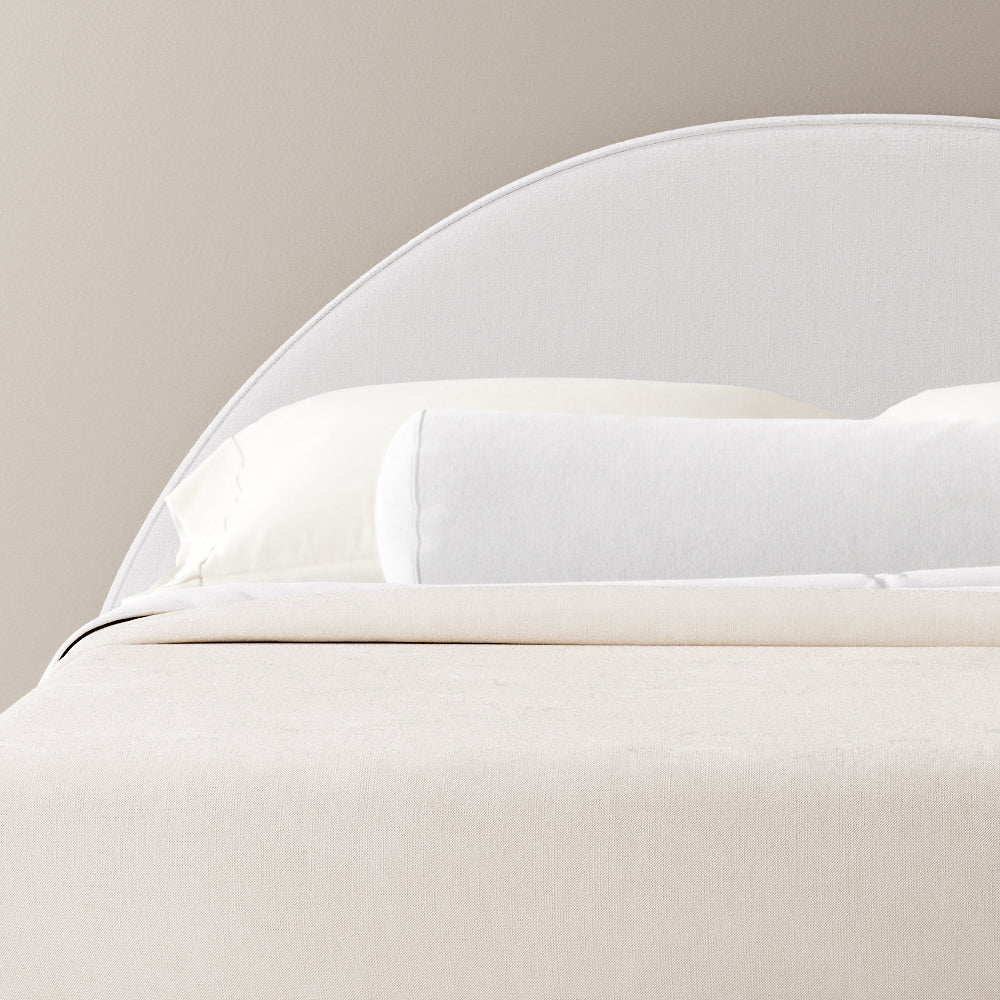MARSHMALLOW CYLINDER PILLOW - DREAMY WHITE