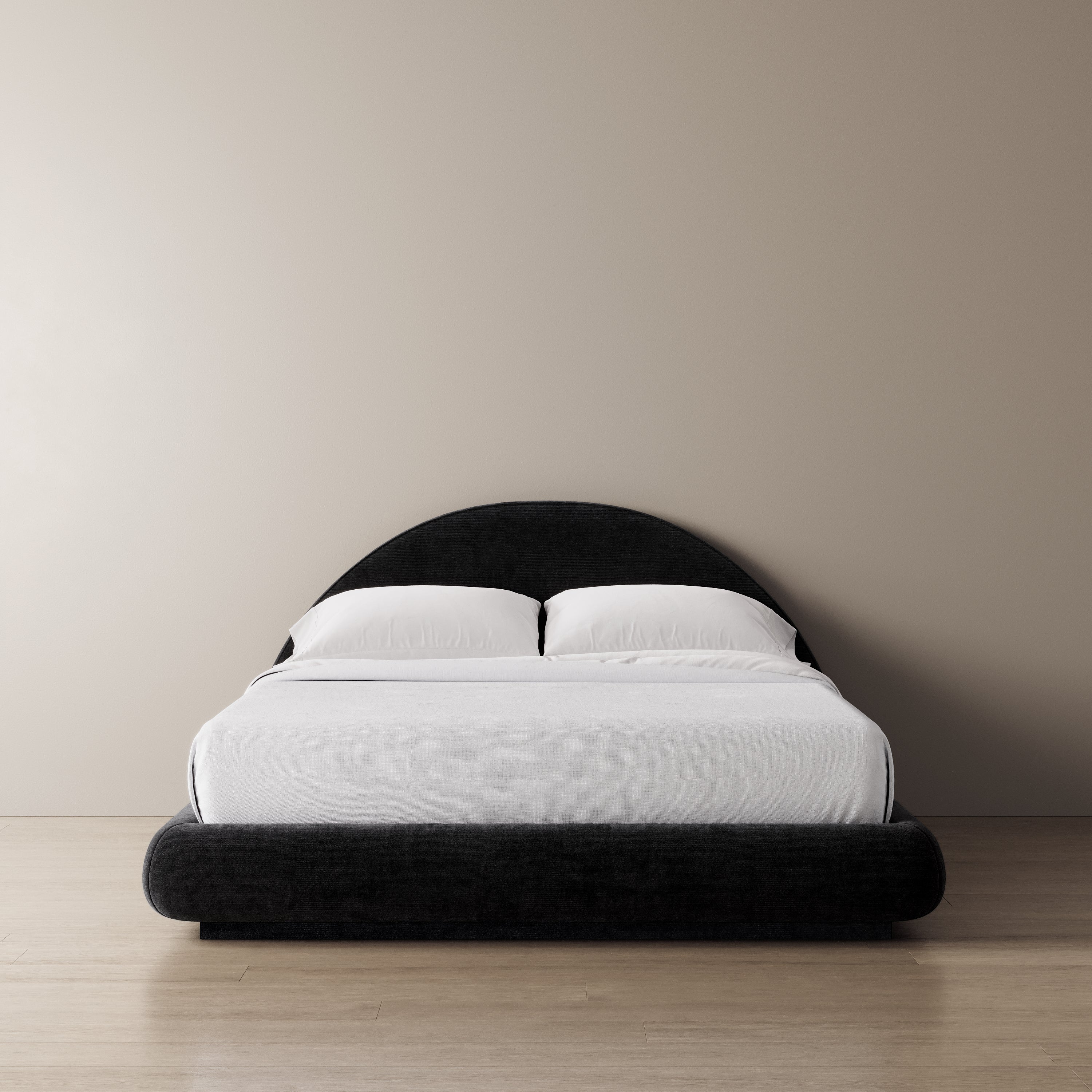 FLOATING MARSHMALLOW BED FRAME CURVED