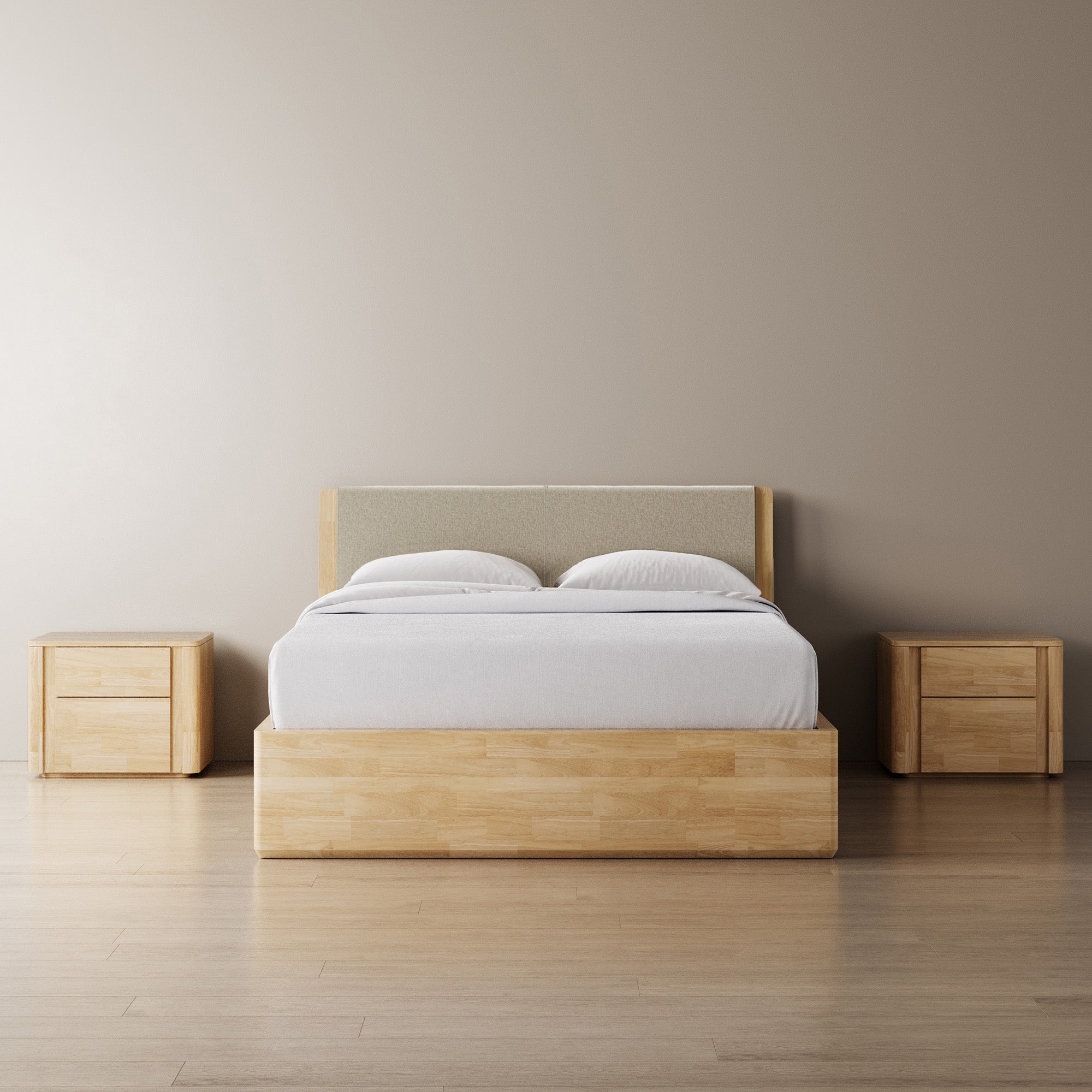 Surround Storage Bed + Headboard + Cushion + Bedsides