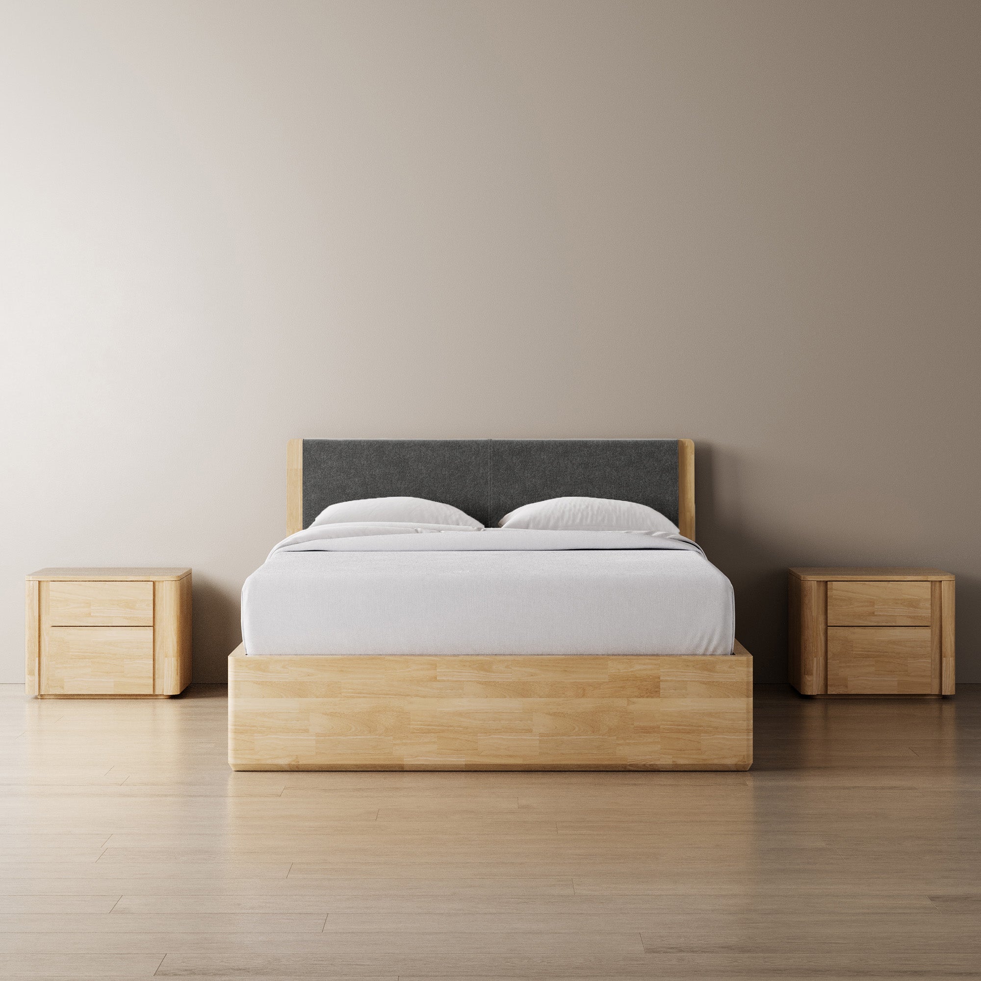 Surround Storage Bed + Headboard + Cushion + Bedsides