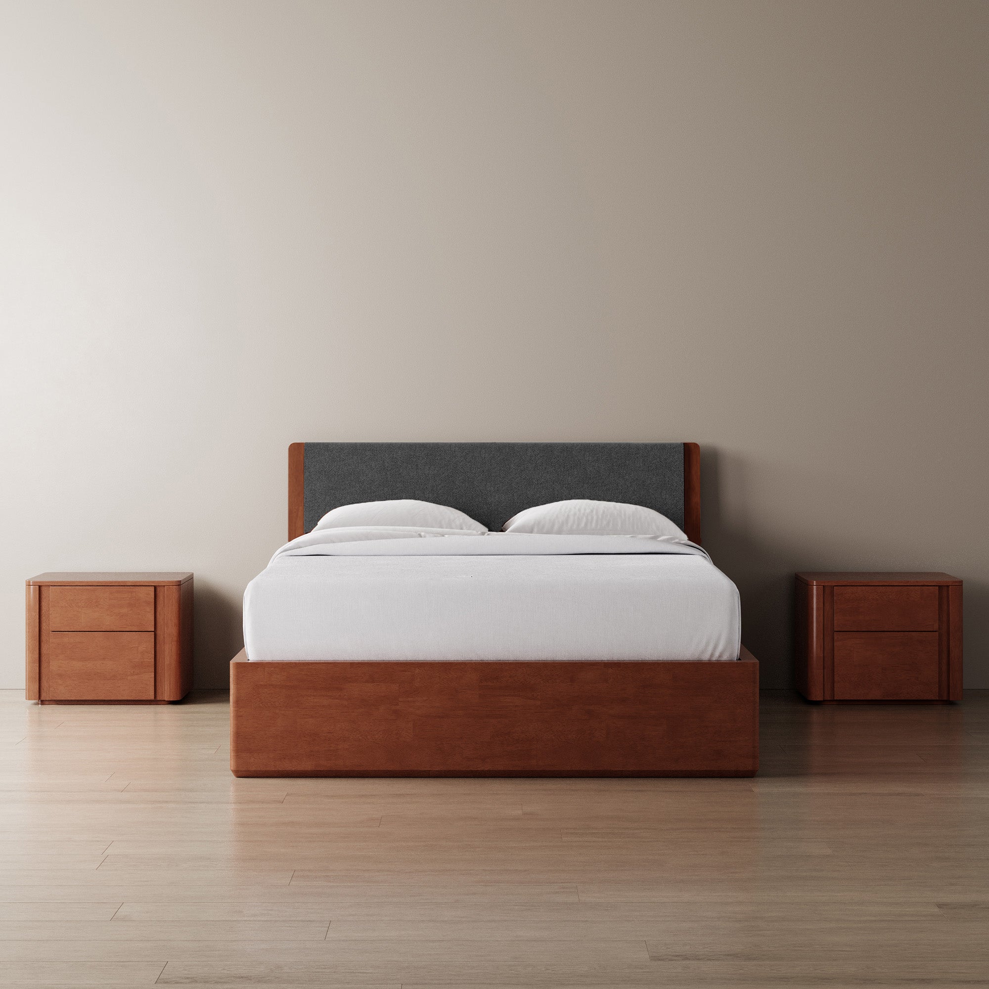 Surround Storage Bed + Headboard + Cushion + Bedsides