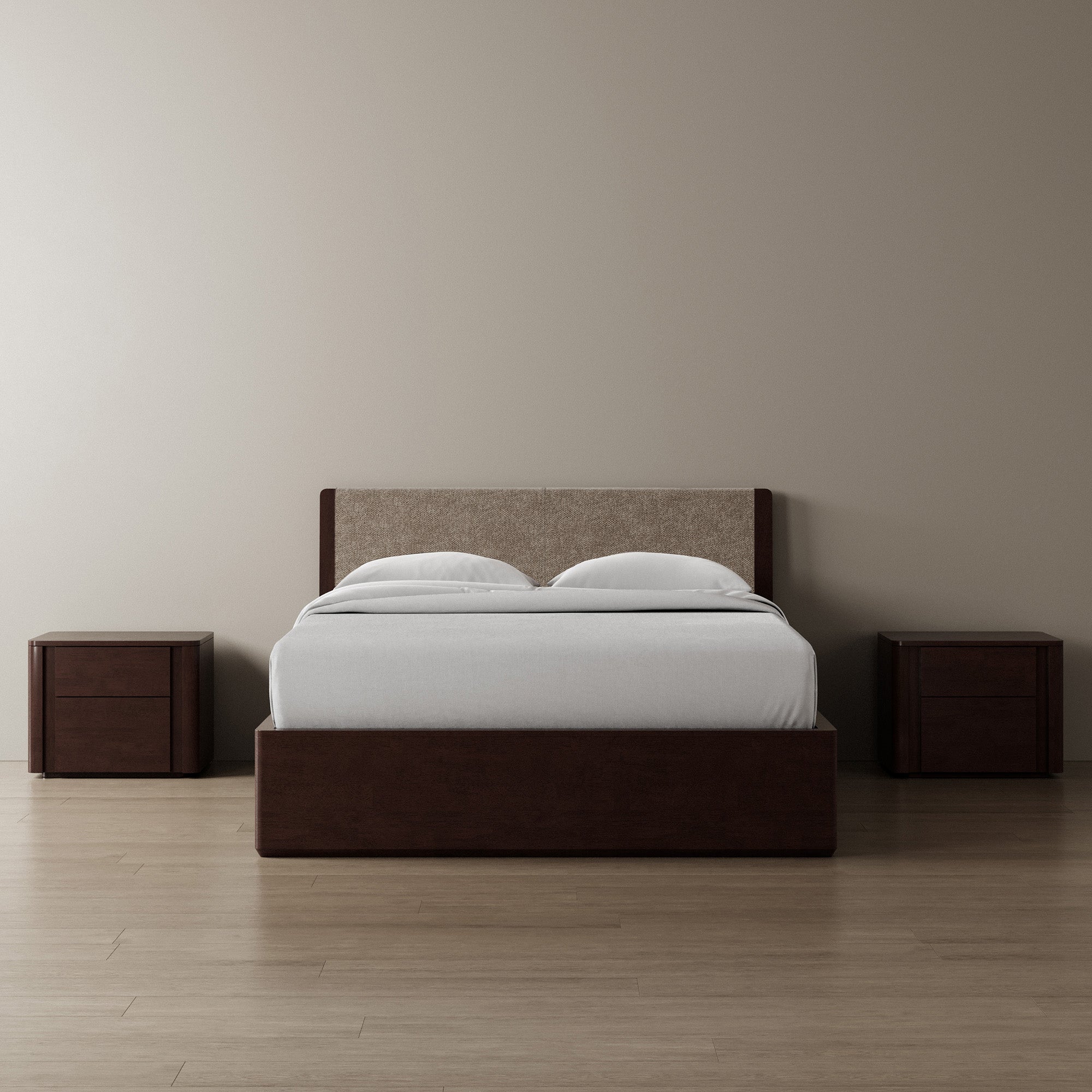 Surround Storage Bed + Headboard + Cushion + Bedsides