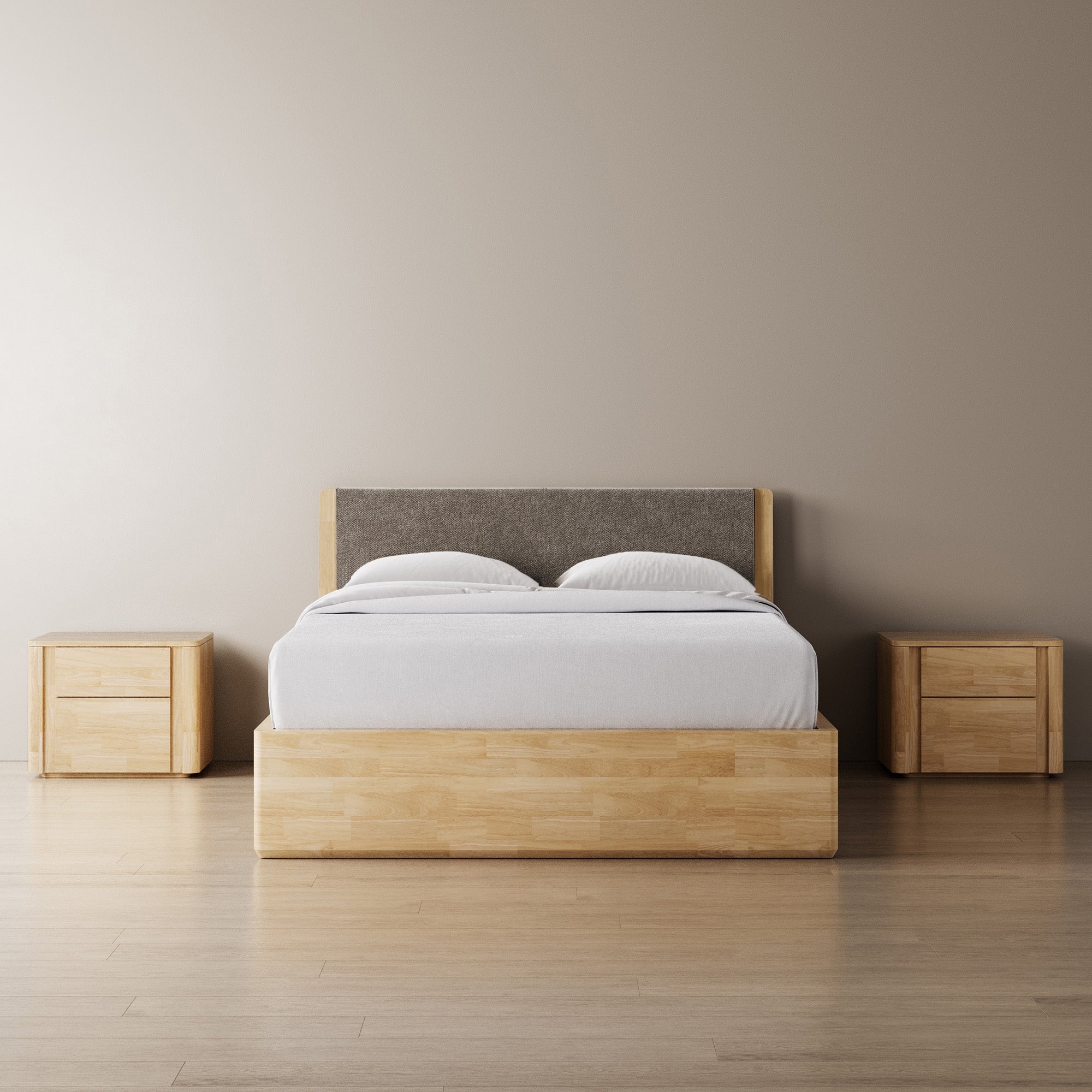 Surround Storage Bed + Headboard + Cushion + Bedsides