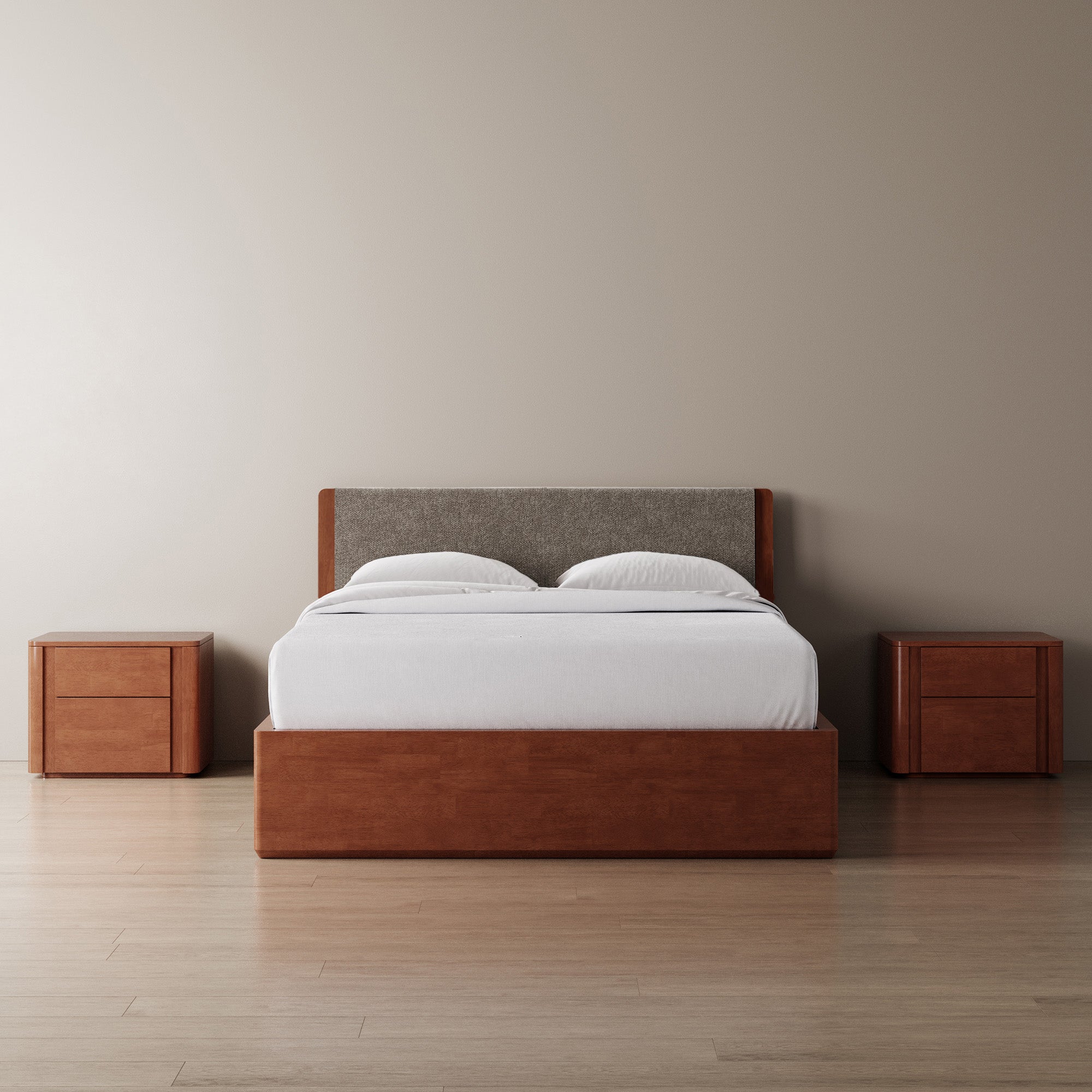 Surround Storage Bed + Headboard + Cushion + Bedsides