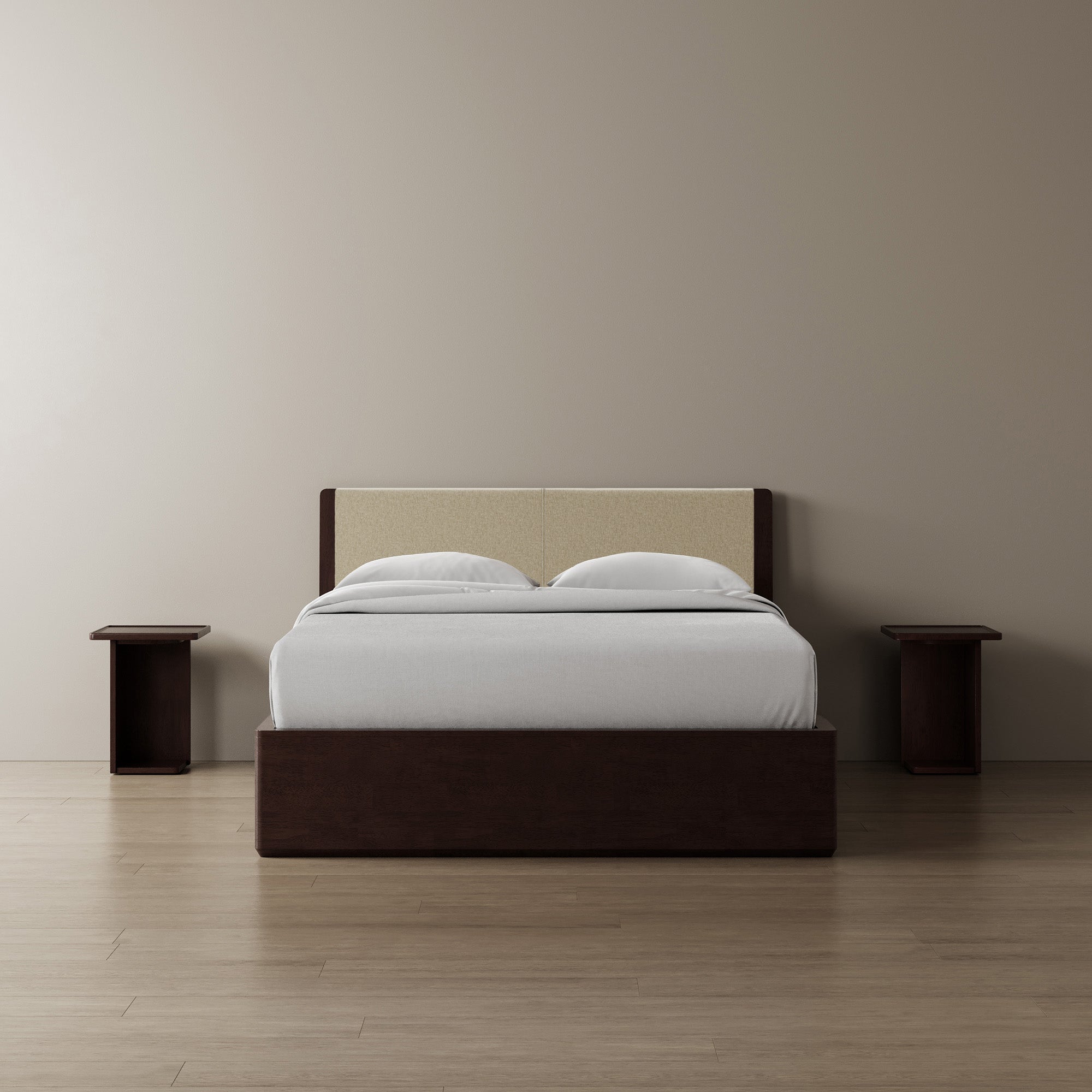 Surround Storage Bed + Headboard + Cushion + Bedsides