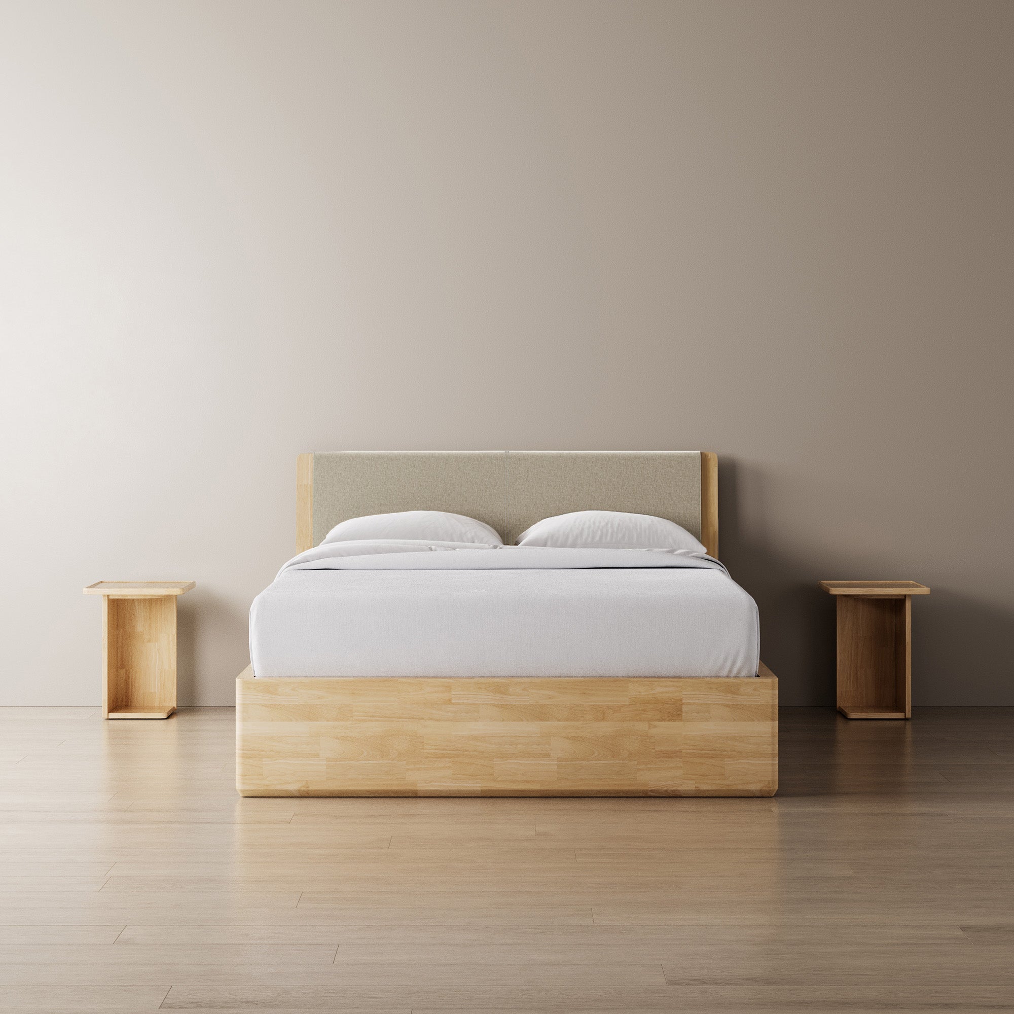 Surround Storage Bed + Headboard + Cushion + Bedsides