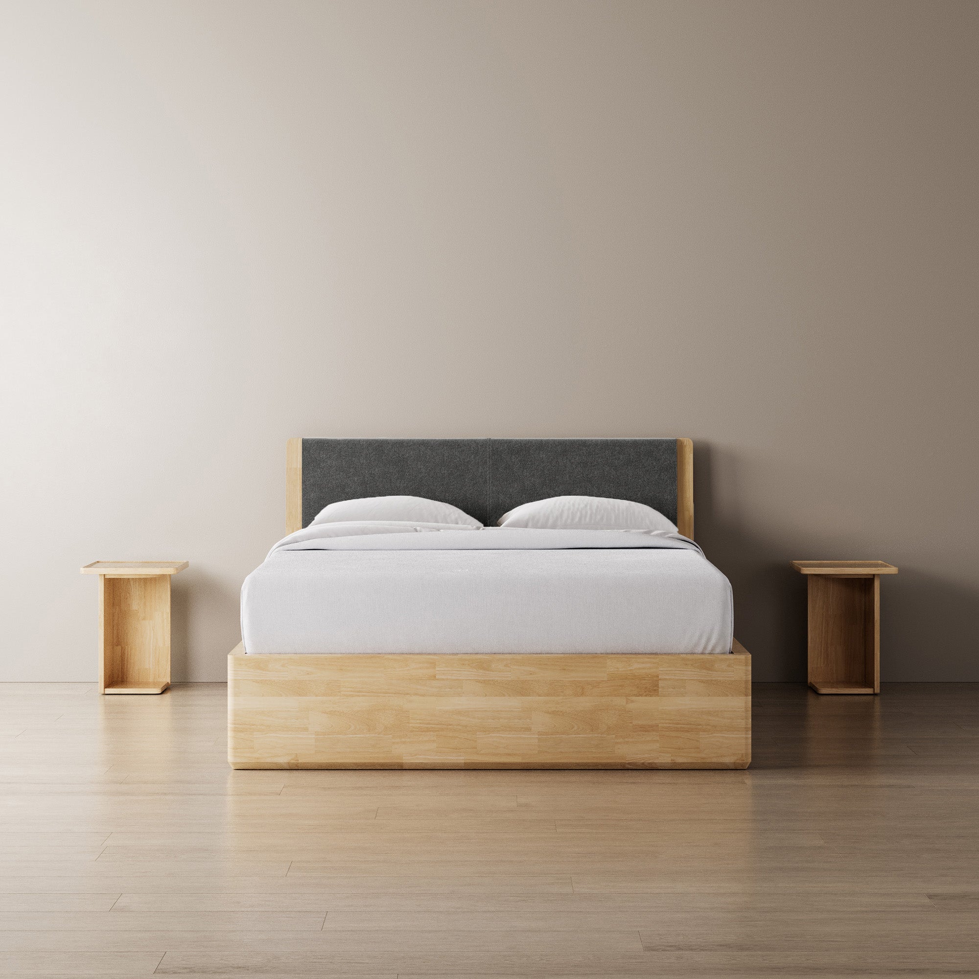 Surround Storage Bed + Headboard + Cushion + Bedsides