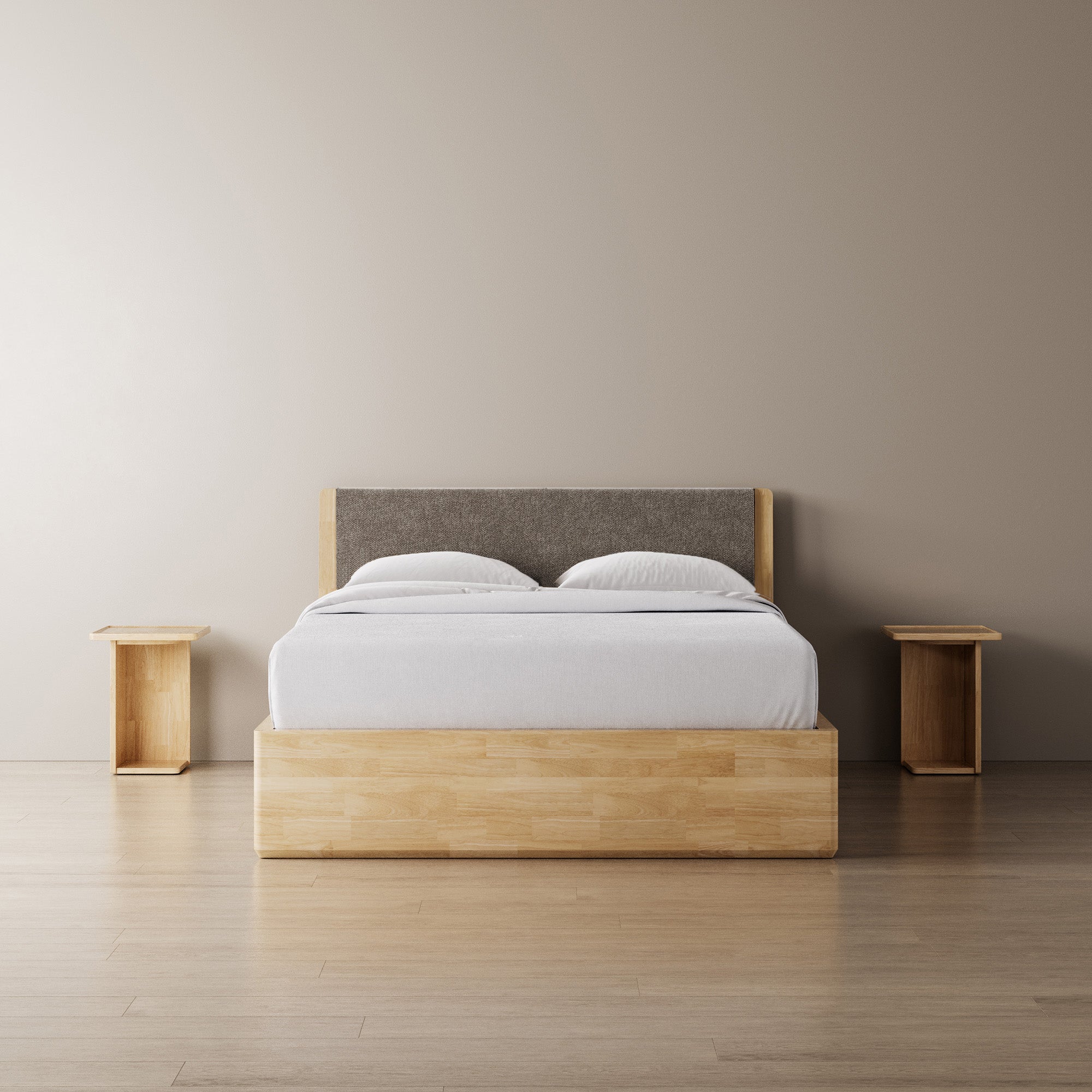 Surround Storage Bed + Headboard + Cushion + Bedsides