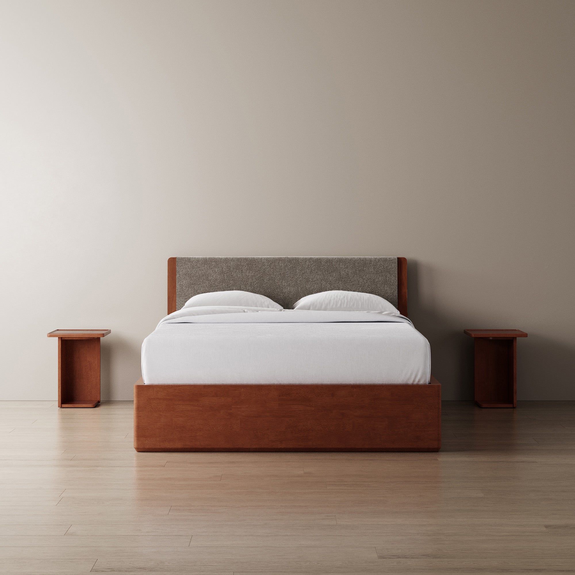 Surround Storage Bed + Headboard + Cushion + Bedsides