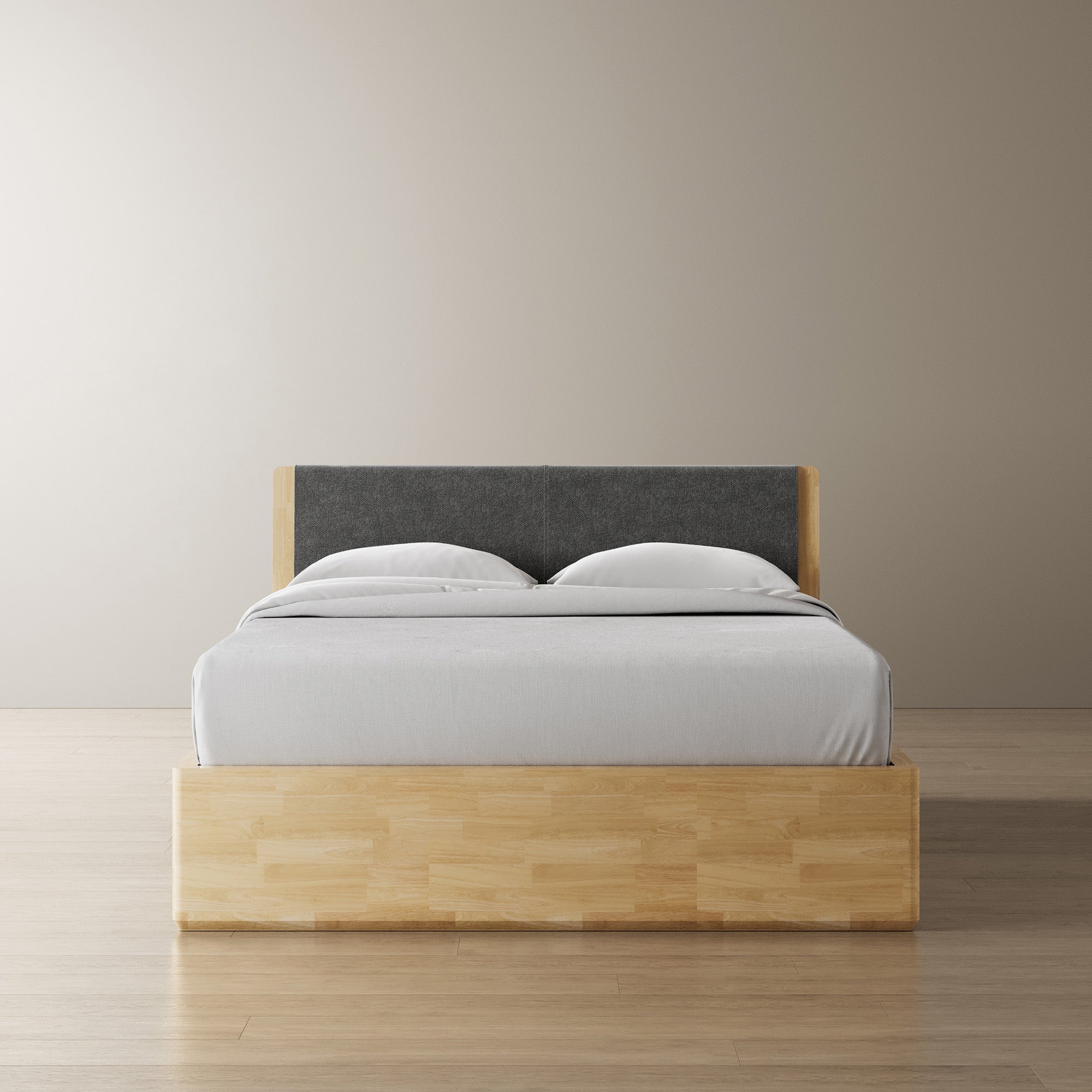 Surround Storage Bed + Cushion Headboard