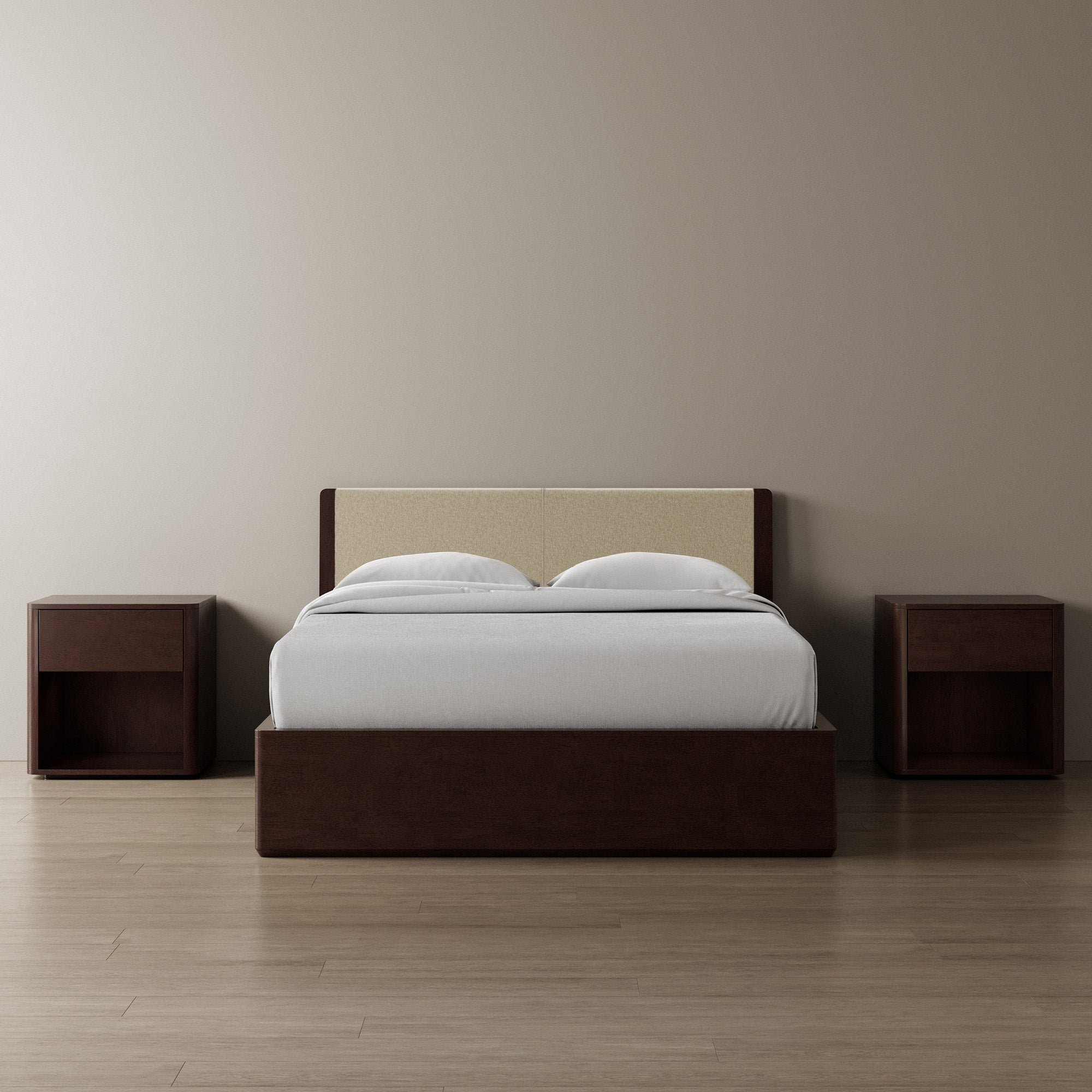 Surround Storage Bed + Headboard + Cushion + Bedsides