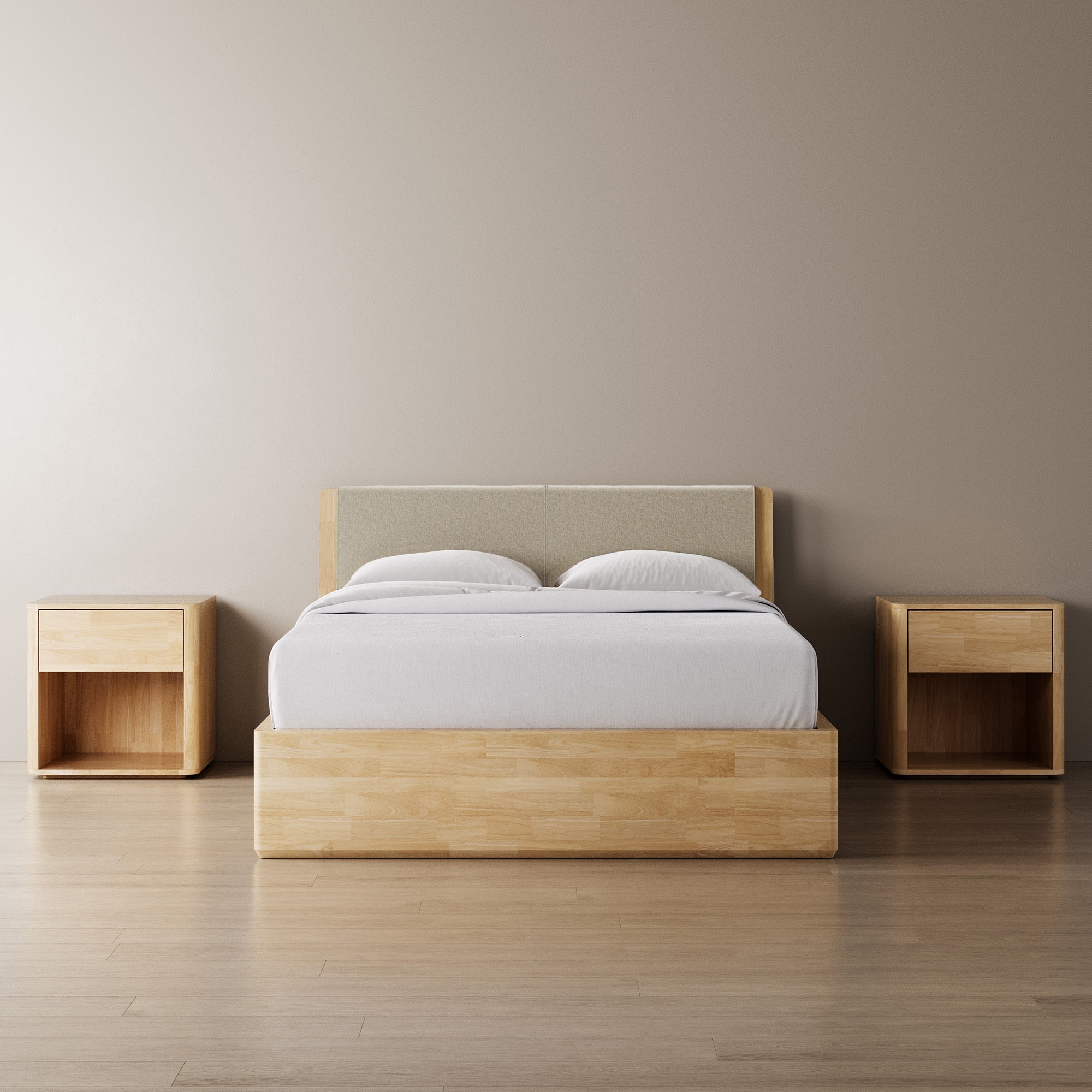 Surround Storage Bed + Headboard + Cushion + Bedsides