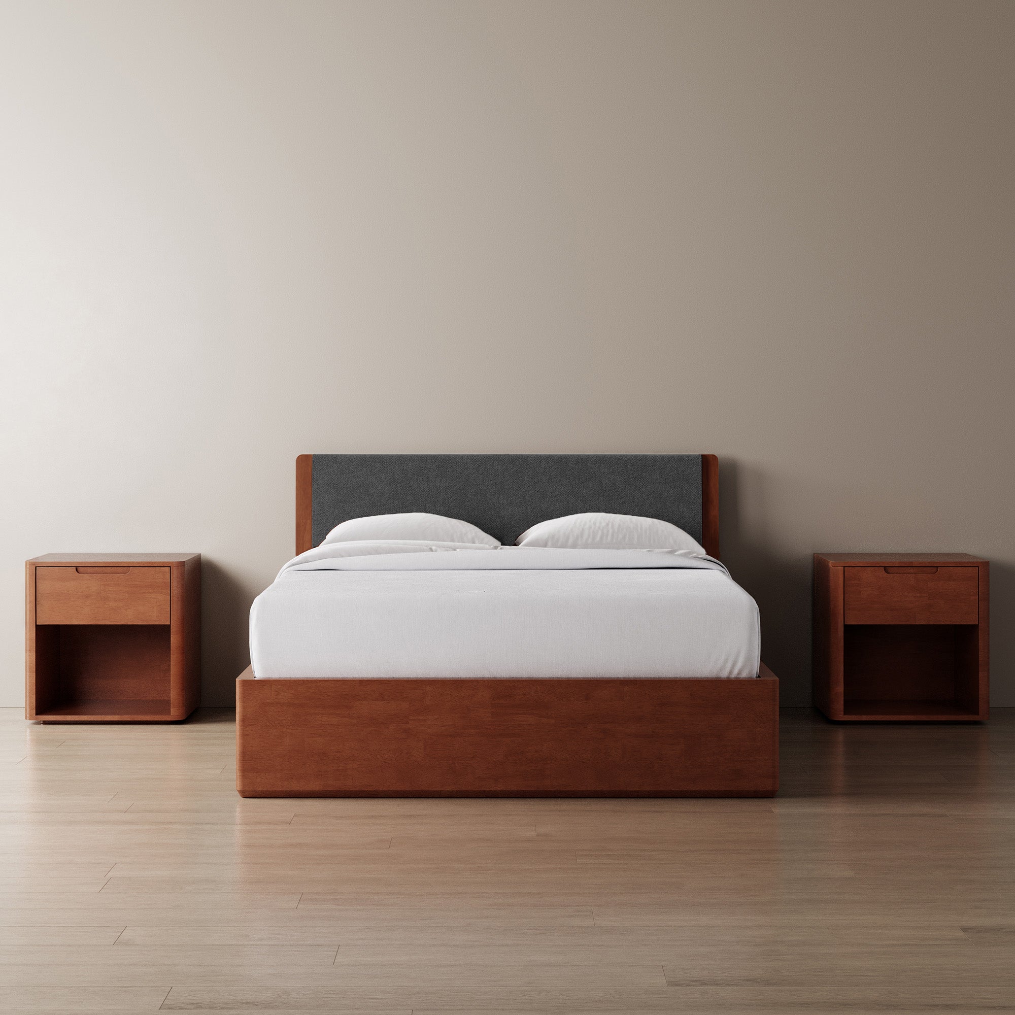 Surround Storage Bed + Headboard + Cushion + Bedsides