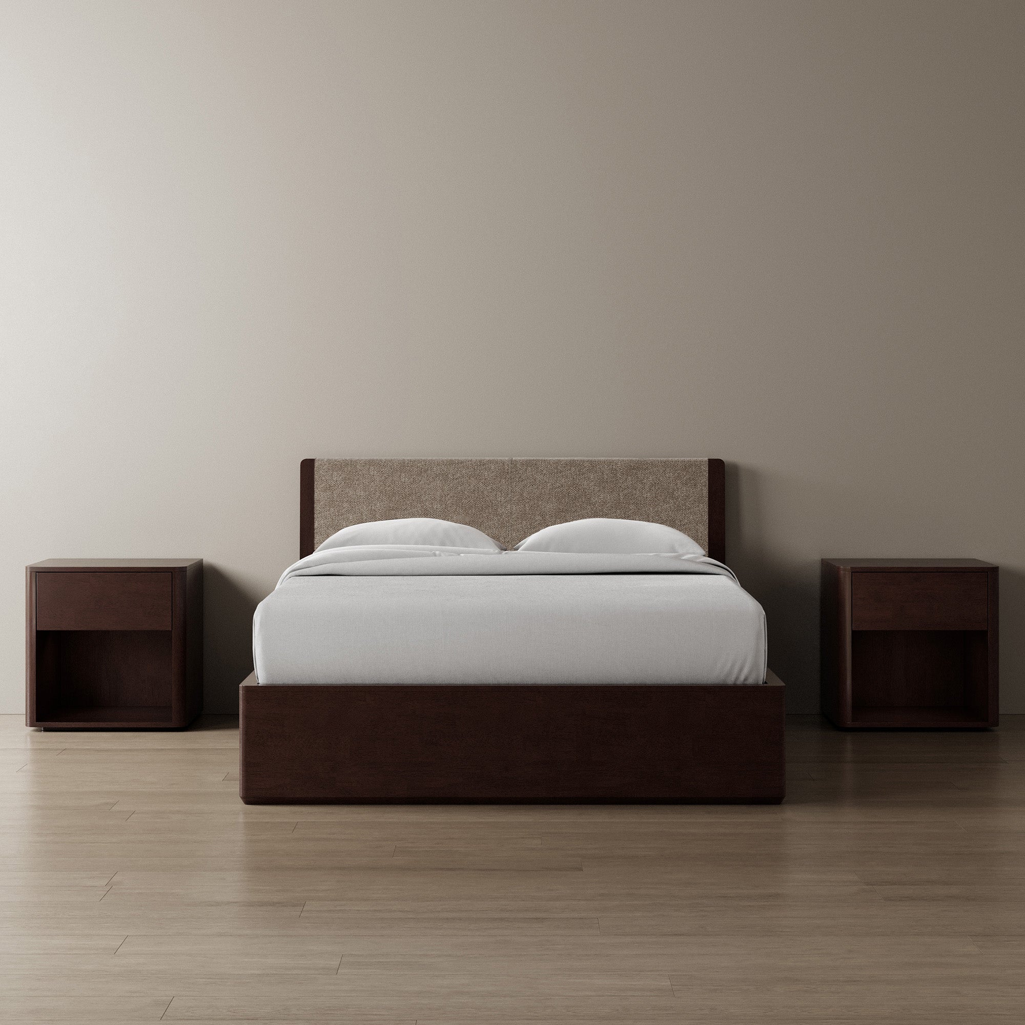 Surround Storage Bed + Headboard + Cushion + Bedsides