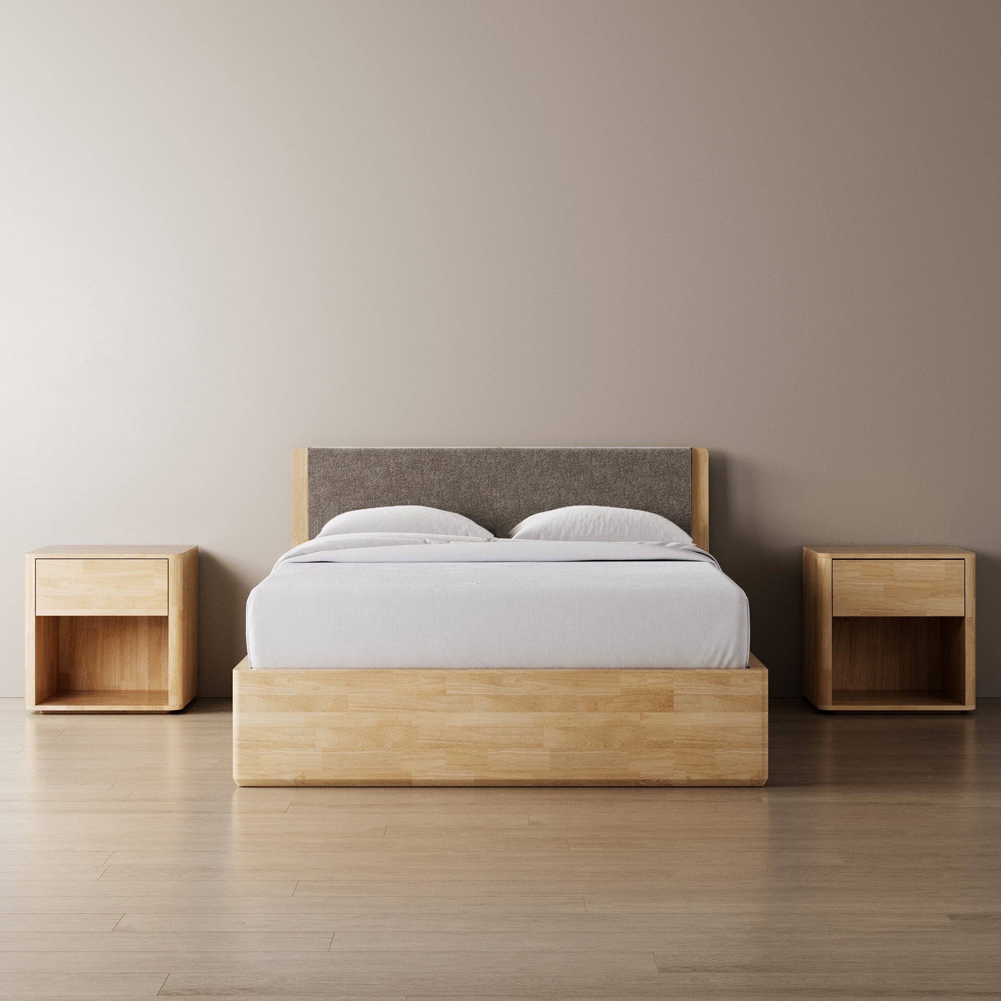 Surround Storage Bed + Headboard + Cushion + Bedsides