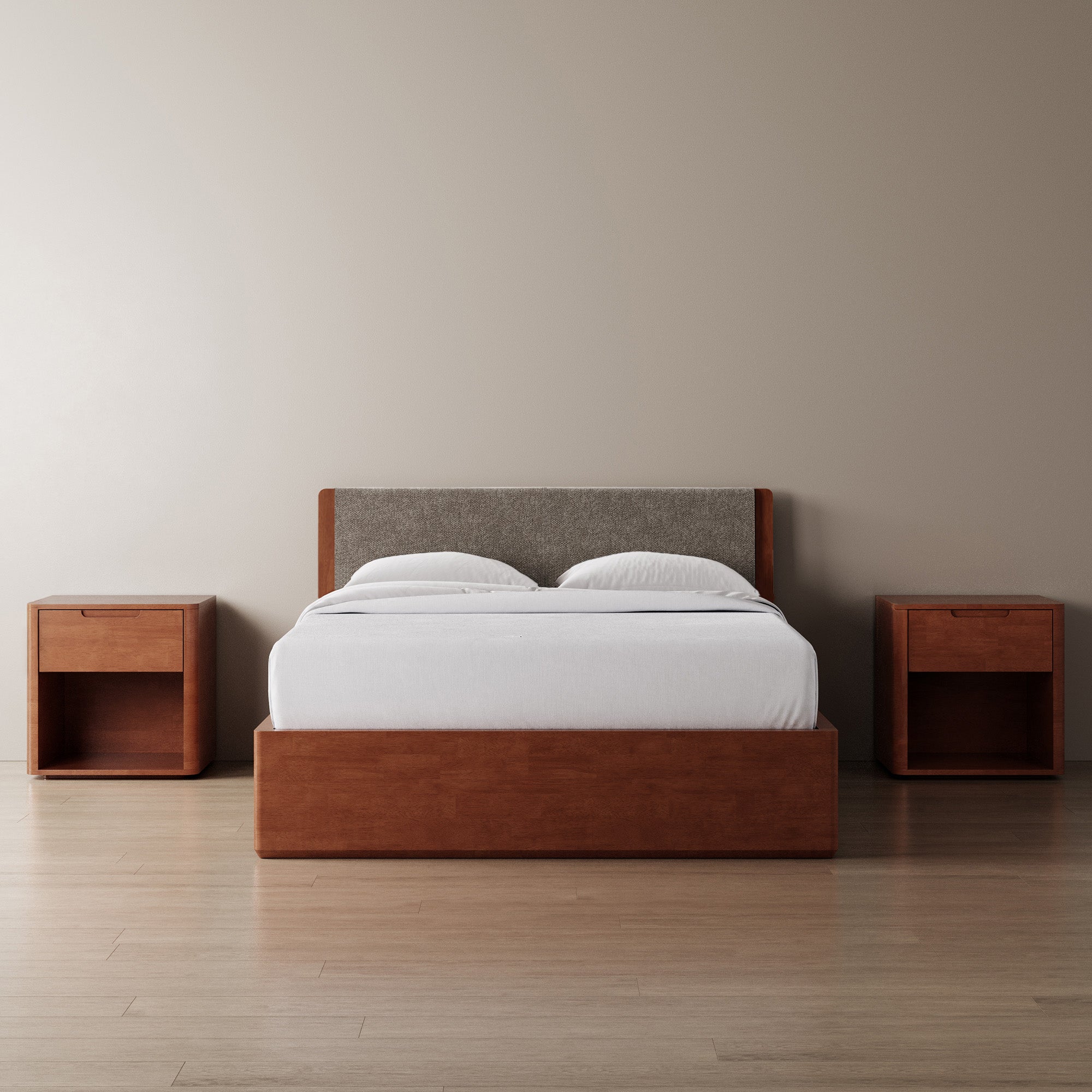 Surround Storage Bed + Headboard + Cushion + Bedsides