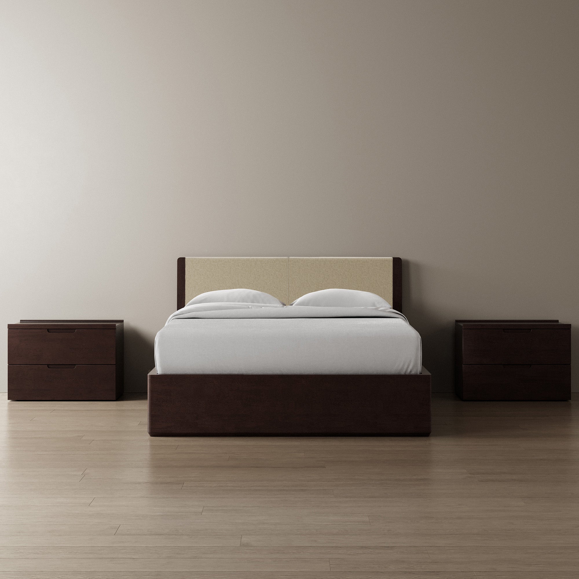Surround Storage Bed + Headboard + Cushion + Bedsides