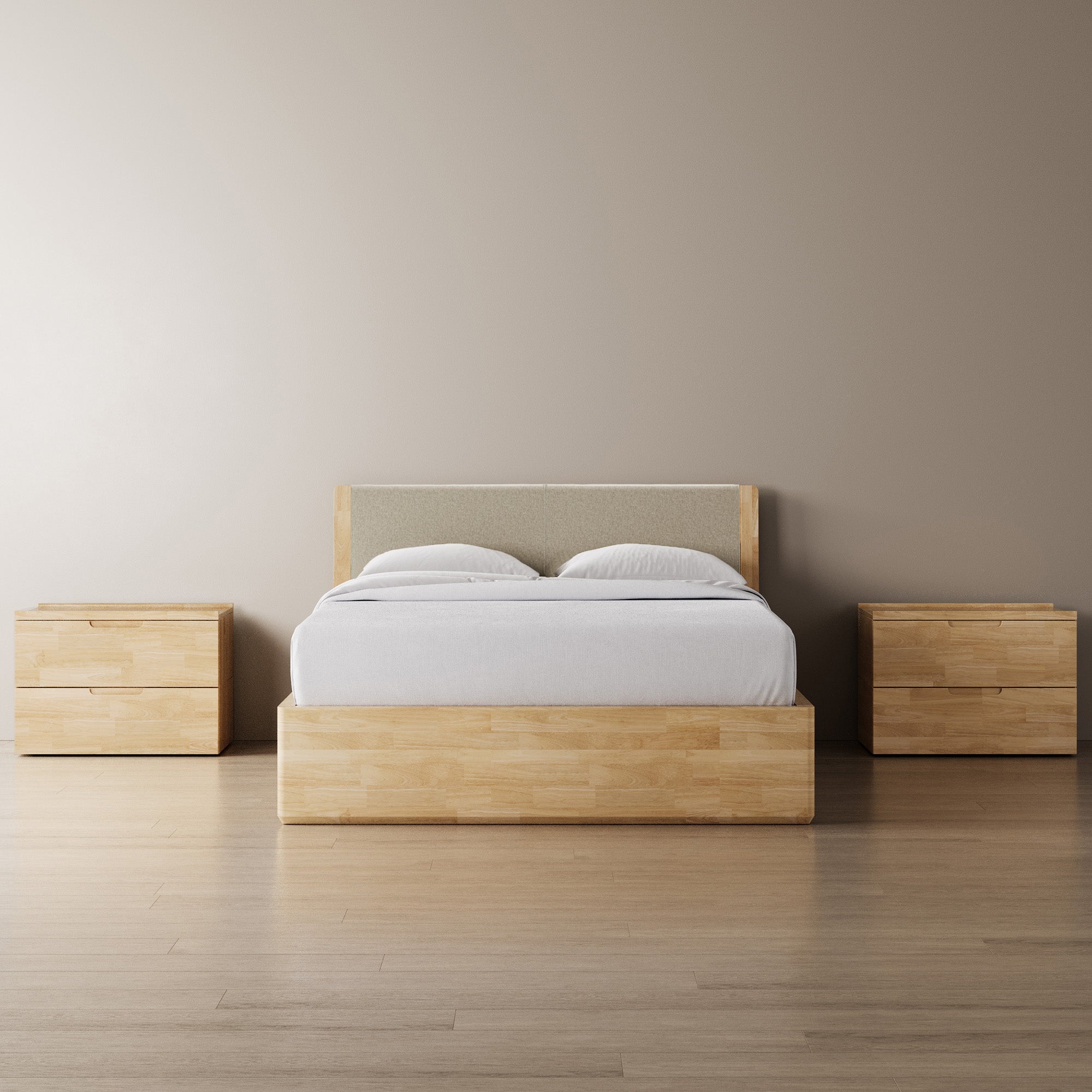 Surround Storage Bed + Headboard + Cushion + Bedsides