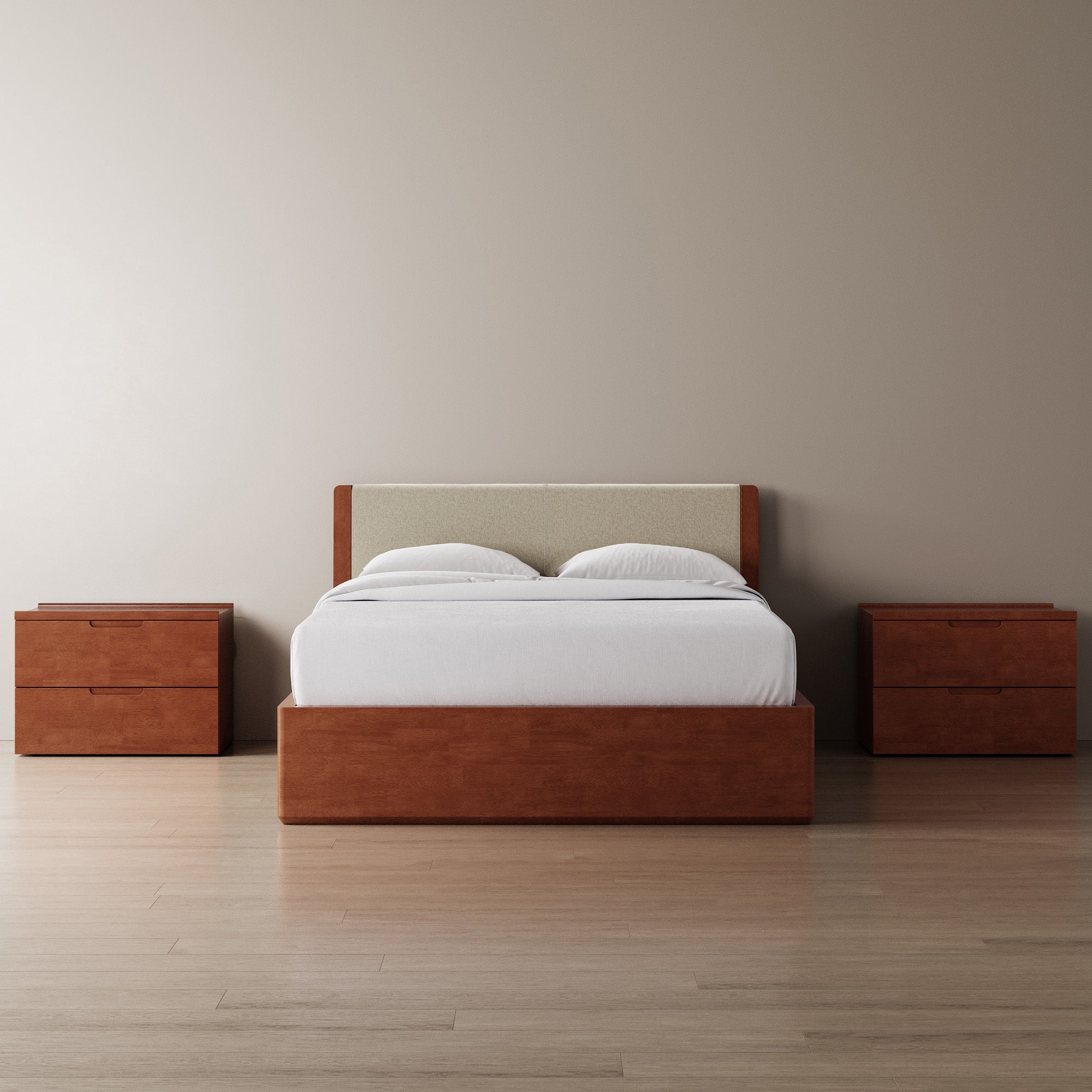 Surround Storage Bed + Headboard + Cushion + Bedsides