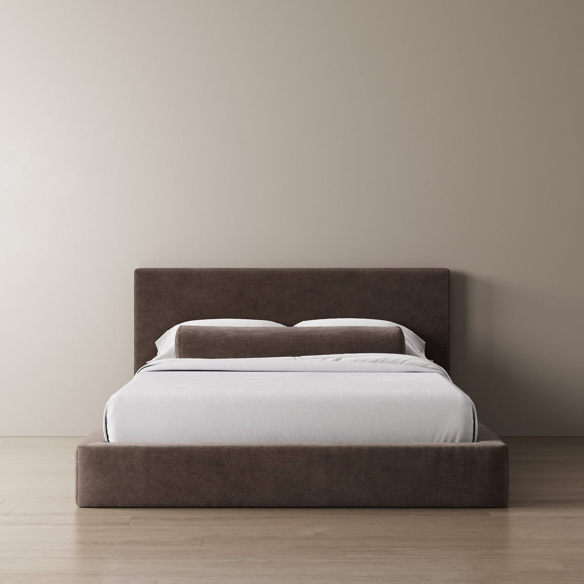 Marshmallow Bed Frame Original in Corduroy, Truffle - Shop Now