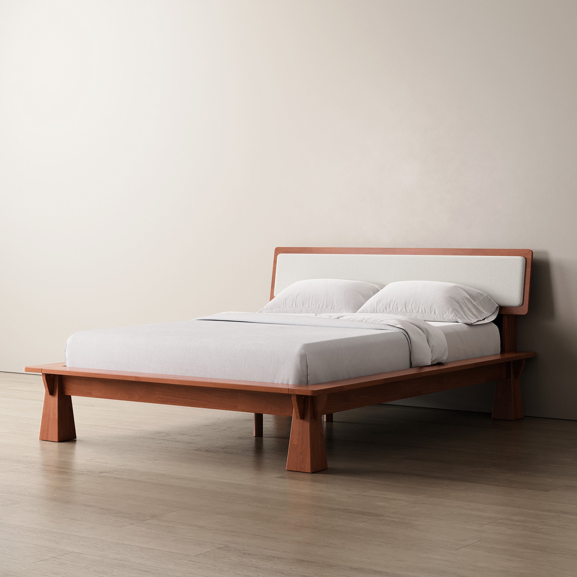 CONNECT PLATFORM BED + TWO-TONE HEADBOARD