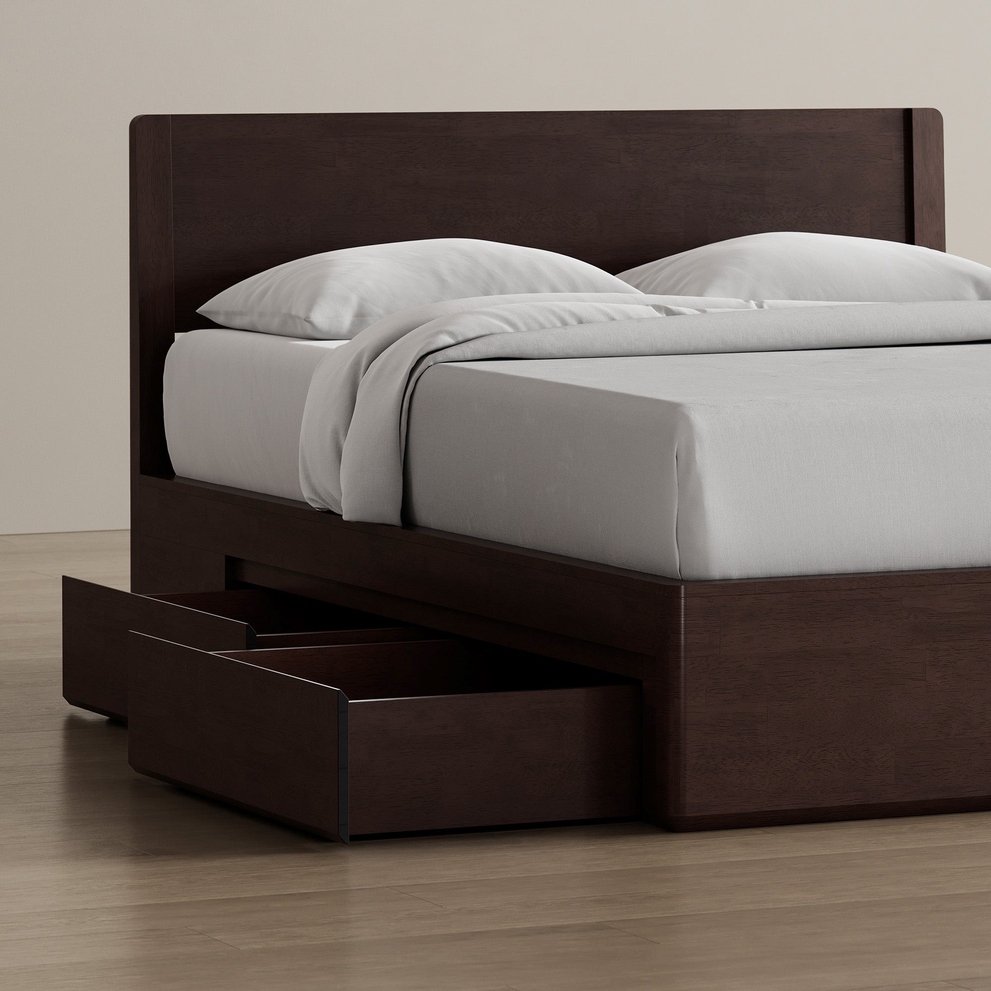 Surround Storage Bed + Wooden Headboard