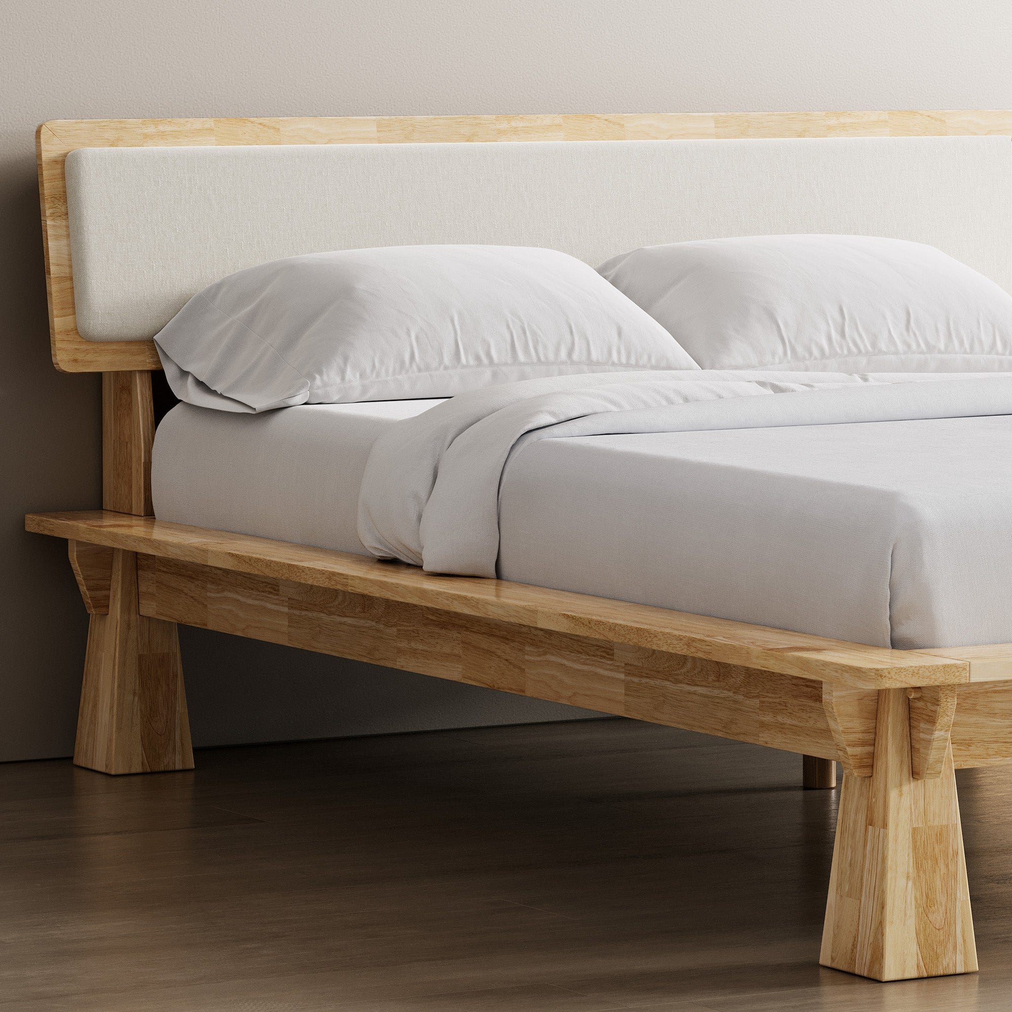 CONNECT PLATFORM BED + TWO-TONE HEADBOARD