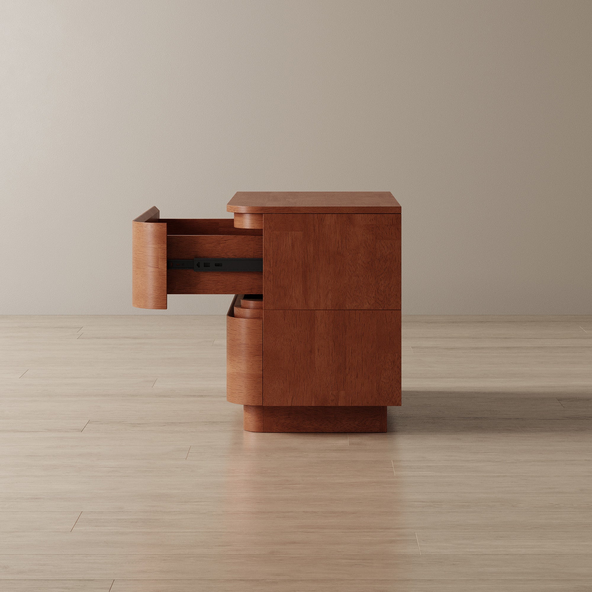 Curved Wide Nightstand