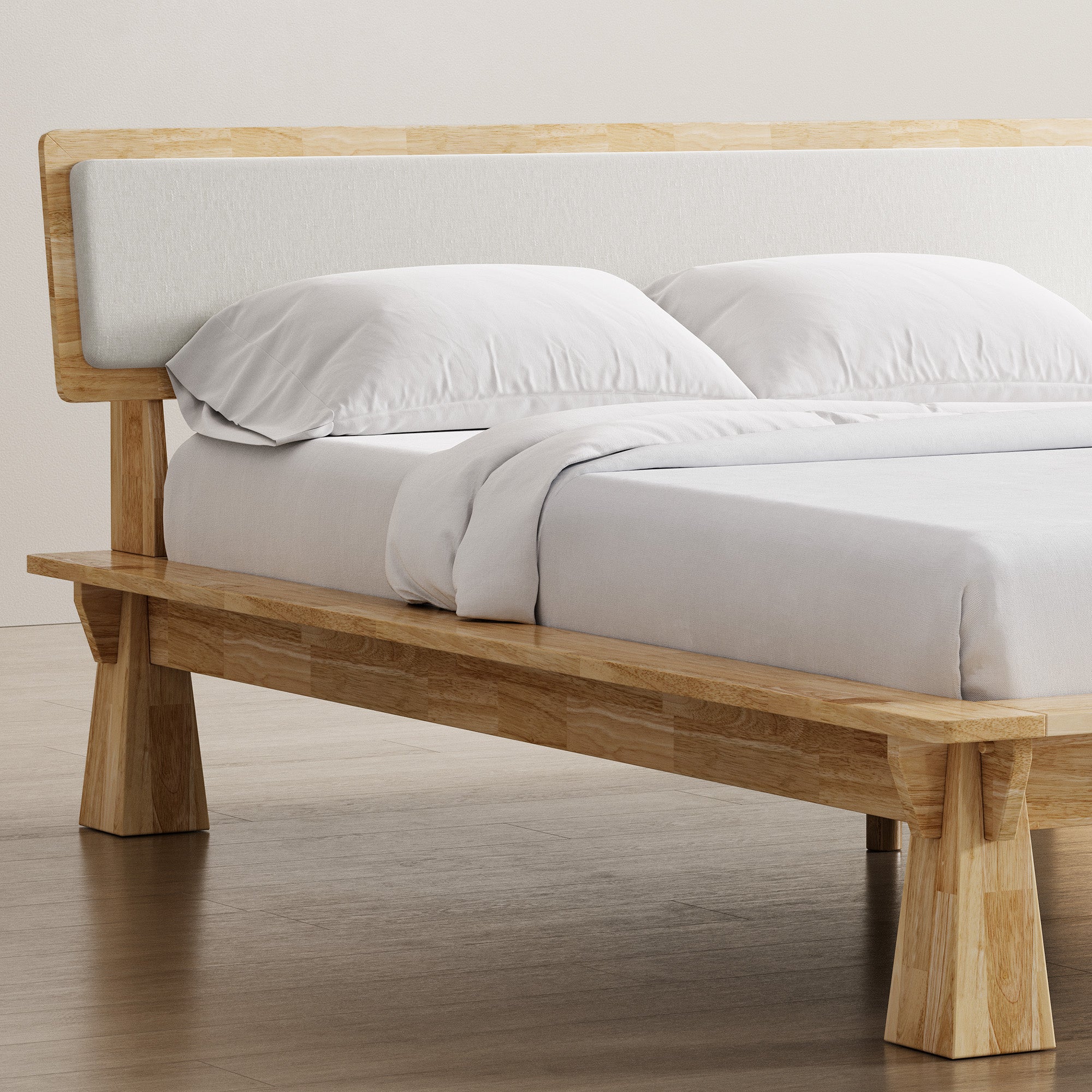 CONNECT PLATFORM BED + TWO-TONE HEADBOARD