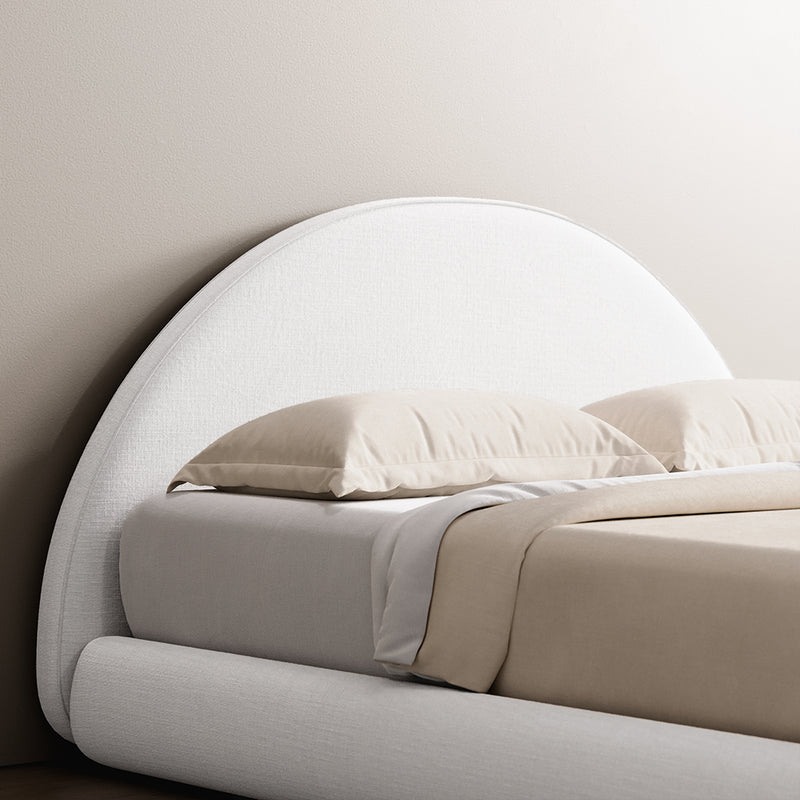 Marshmallow Bed Frame Curved Dreamy White