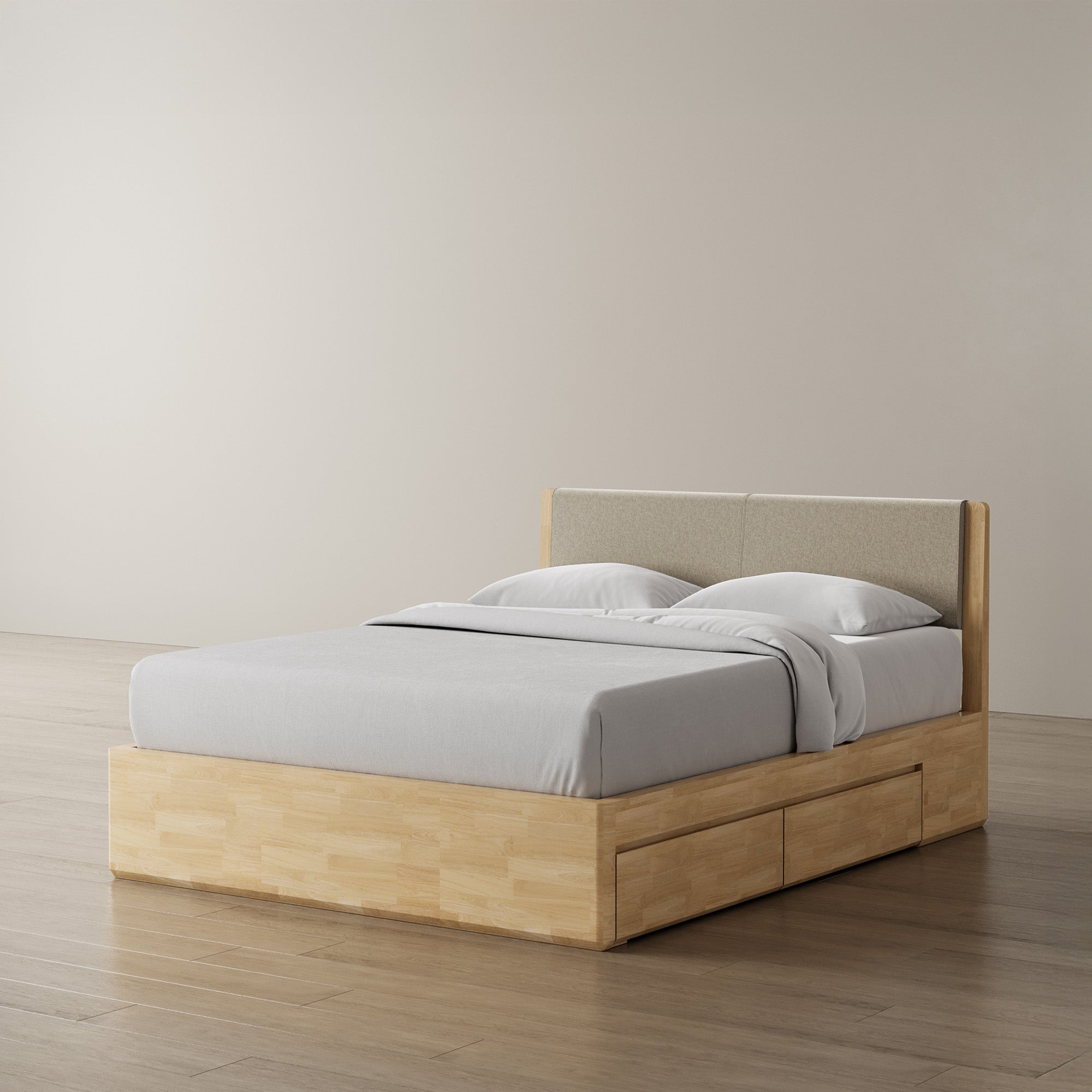 Surround Storage Bed + Headboard + Cushion