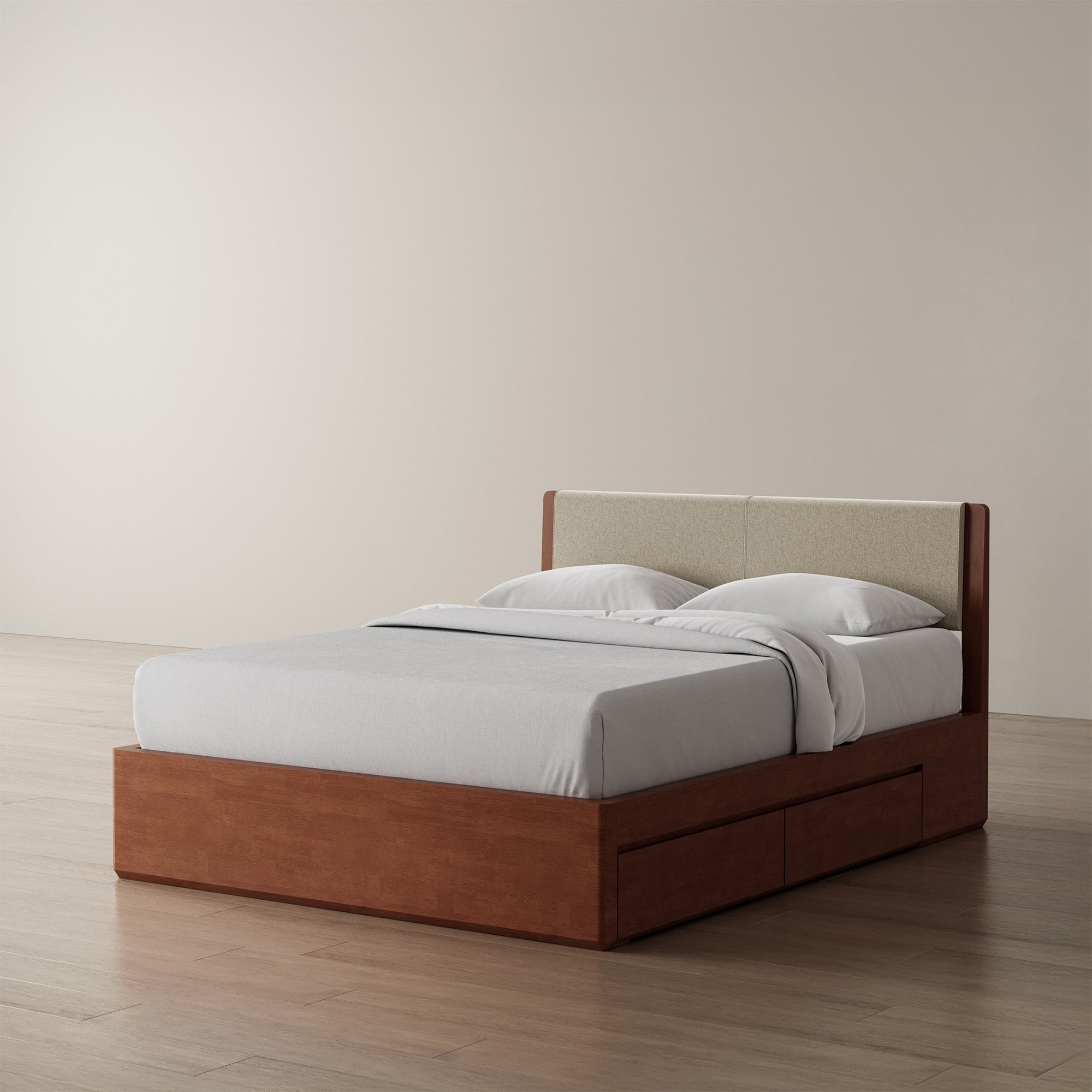 Surround Storage Bed + Headboard + Cushion