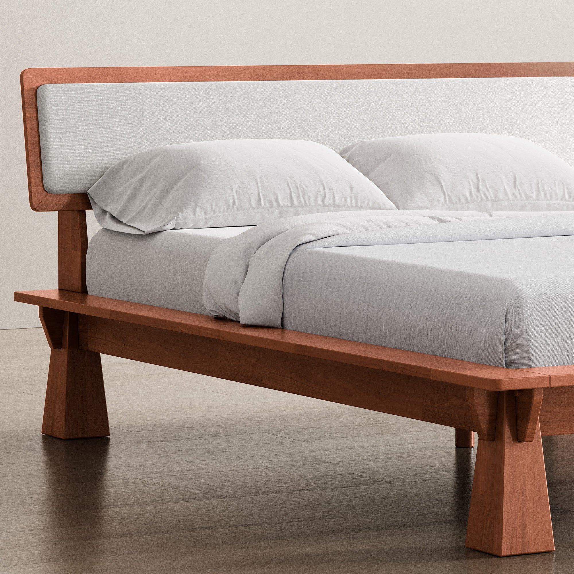 CONNECT PLATFORM BED + TWO-TONE HEADBOARD