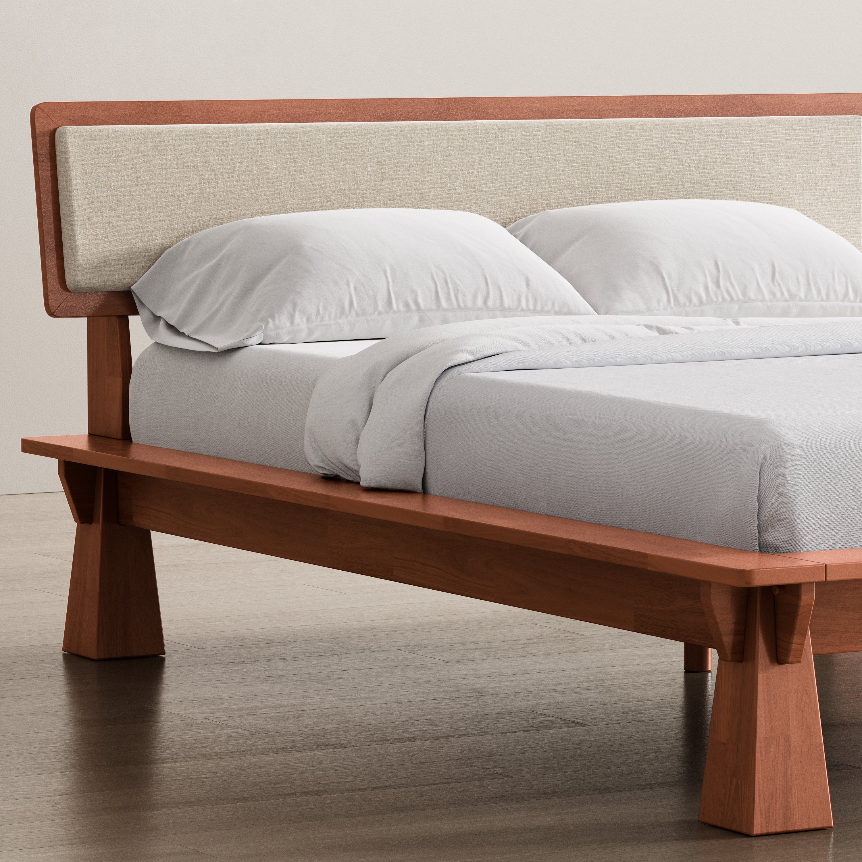 Connect Platform Bed + Two-tone Headboard